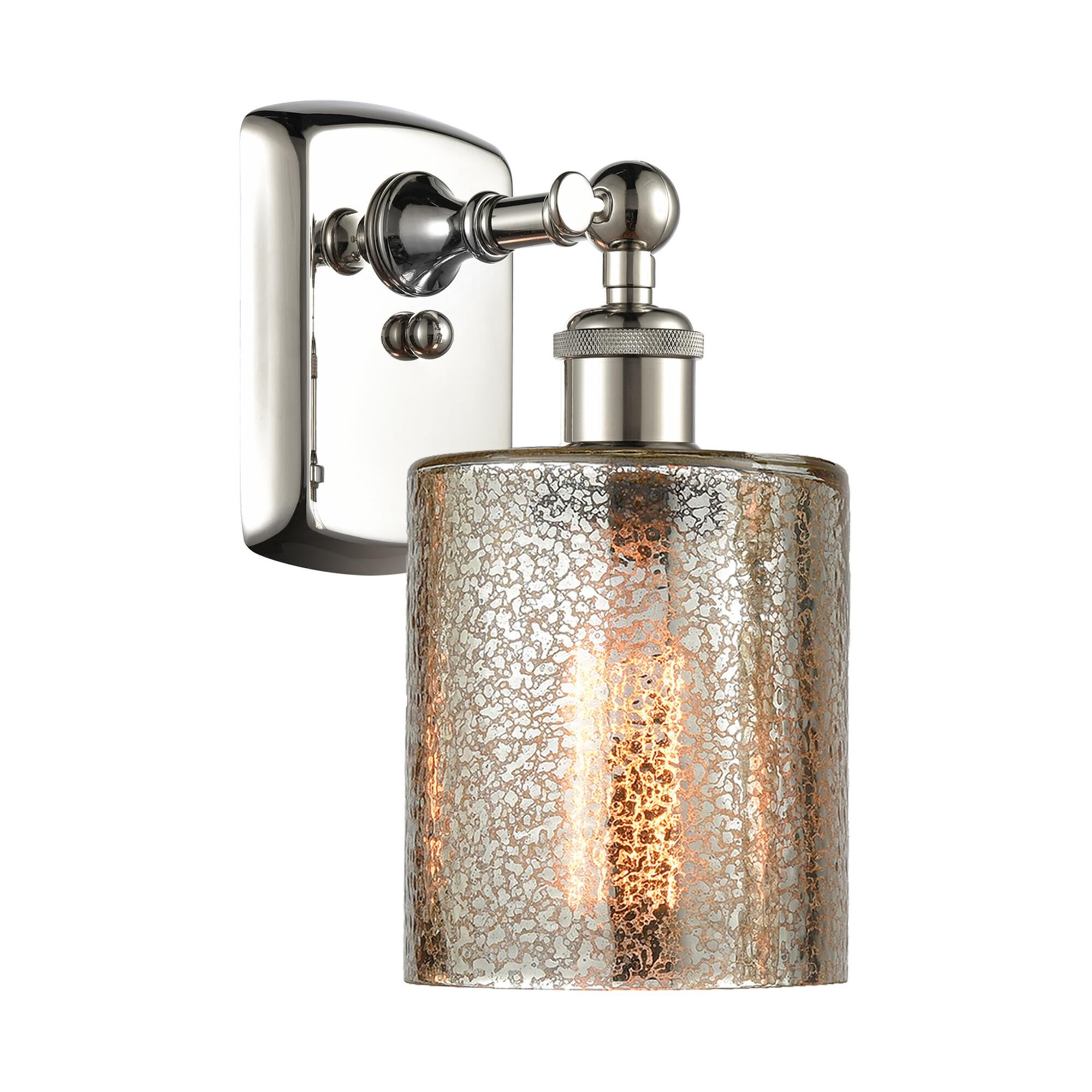 Shown in Polished Nickel finish and Drum glass