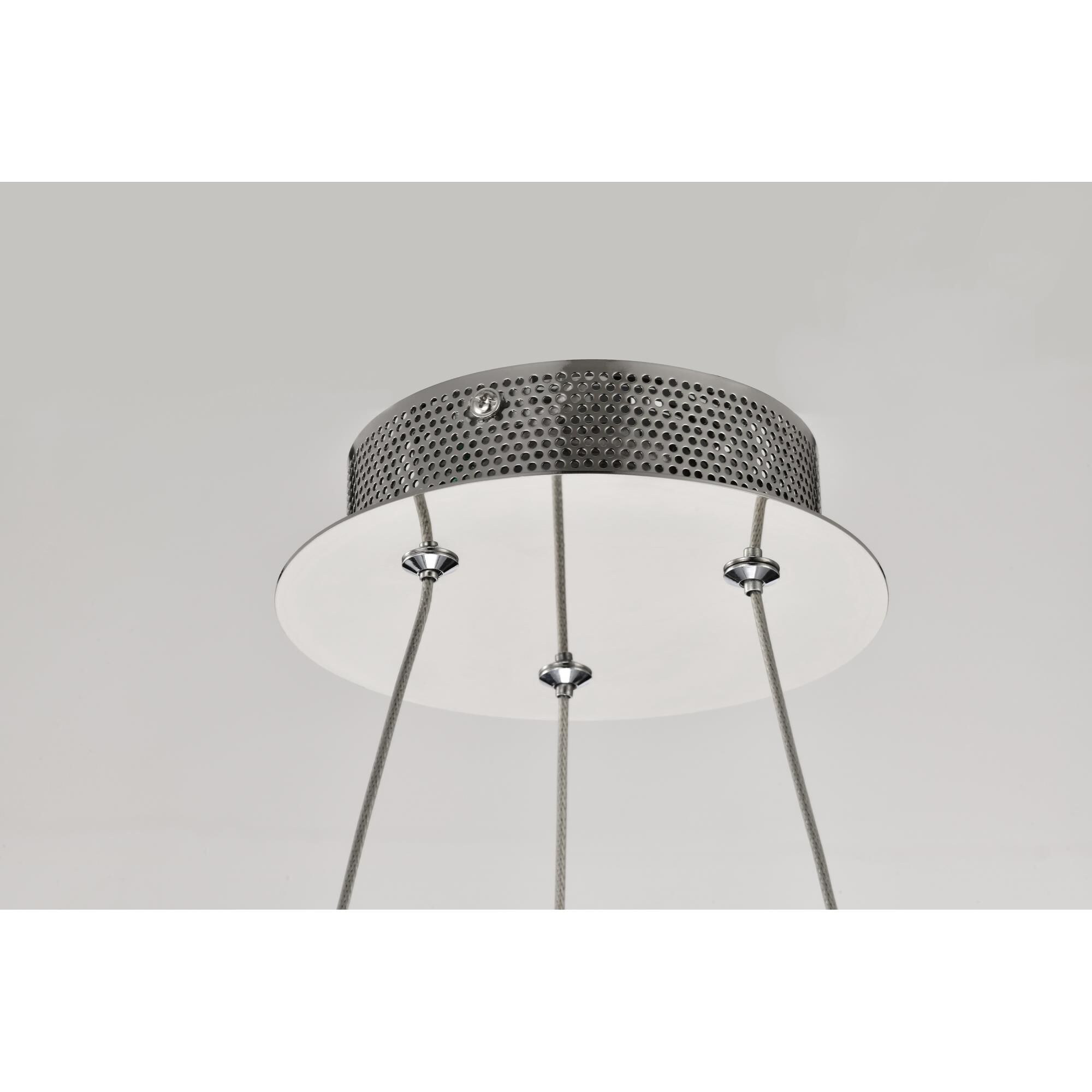 Shown in Polished Nickel finish and Clear K9 Crystal glass