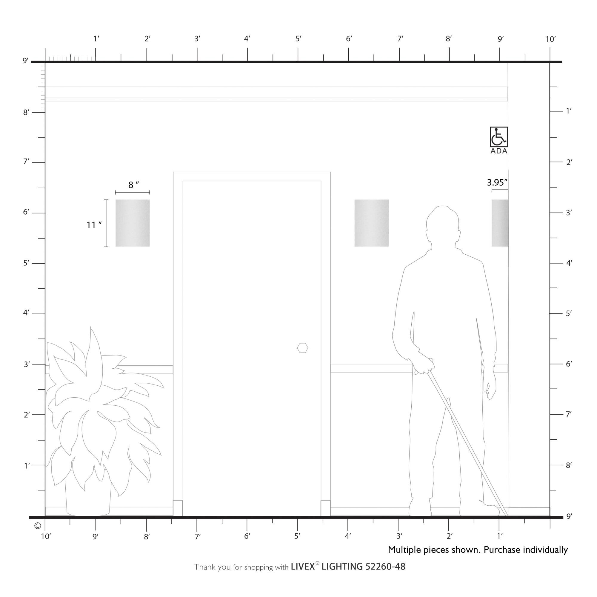 Bellingham 11 Inch Wall Sconce by Livex Lighting