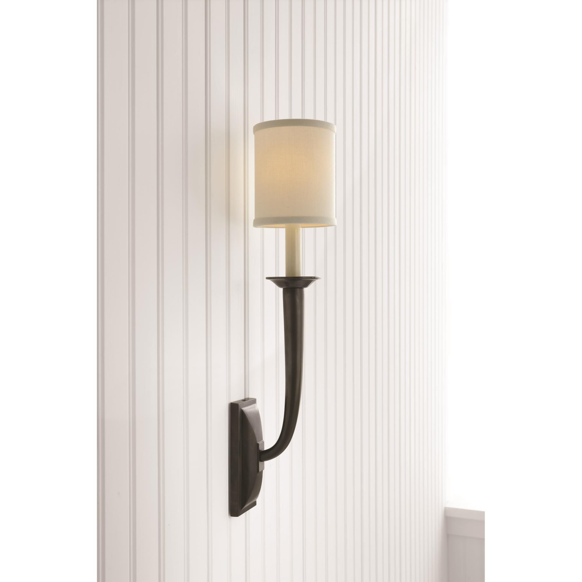 Visual Comfort Signature Collection French Deco Horn 23 Inch Wall Sconce