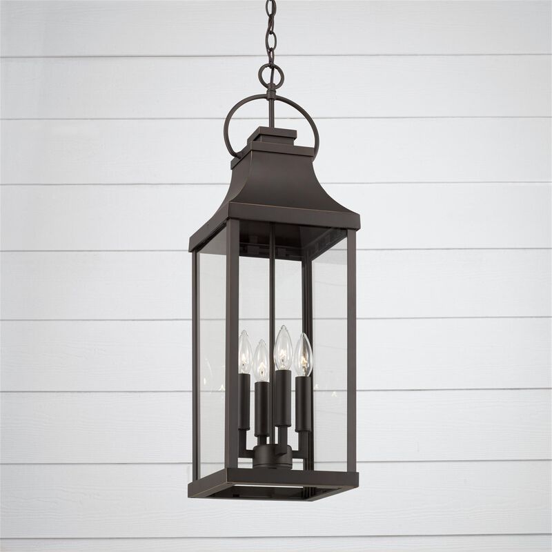 Bradford 29 Inch Tall 4 Light Outdoor Hanging Lantern by Capital Lighting Fixture Company