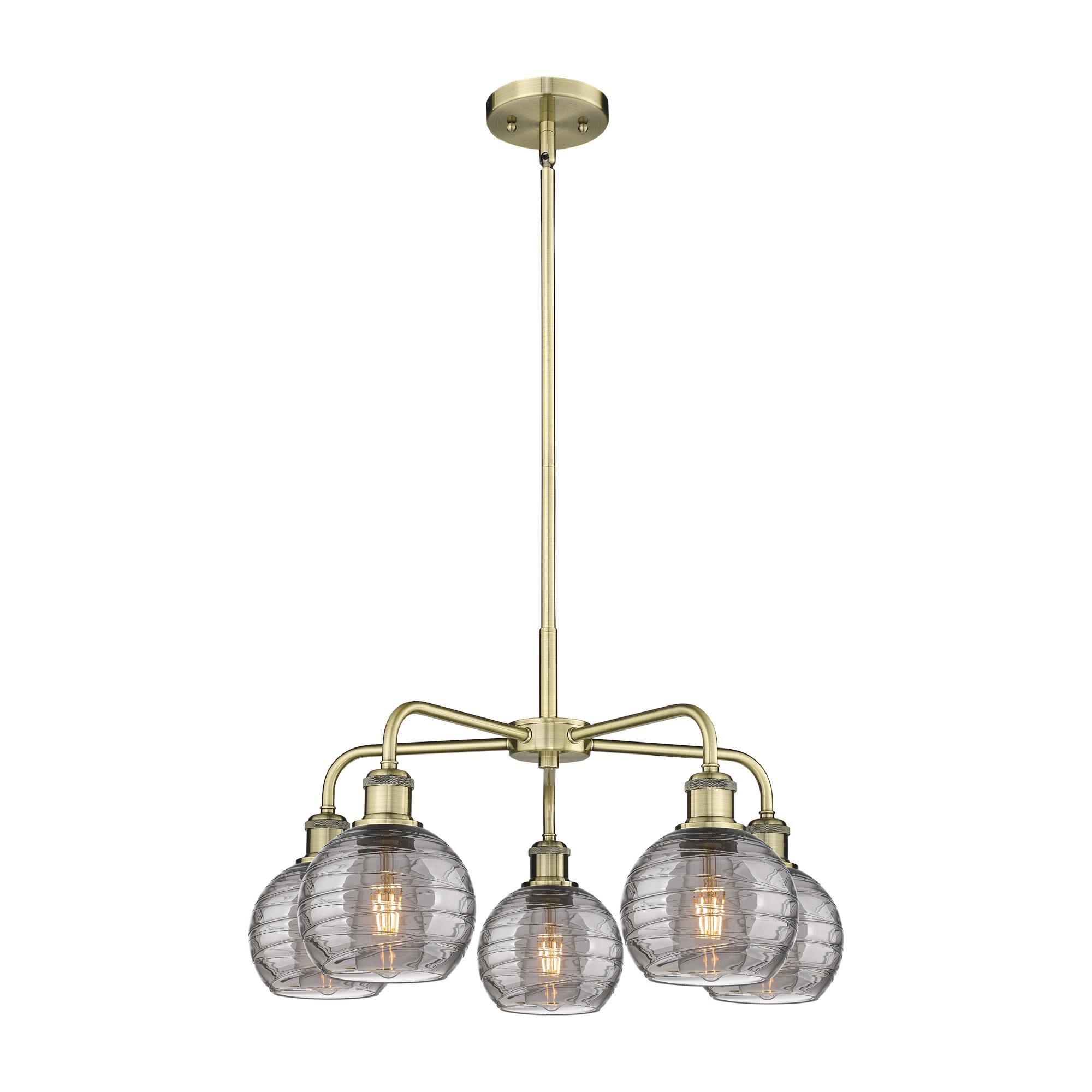 Bruno Marashlian Athens Deco Swirl 24 Inch Chandelier by Innovations Lighting