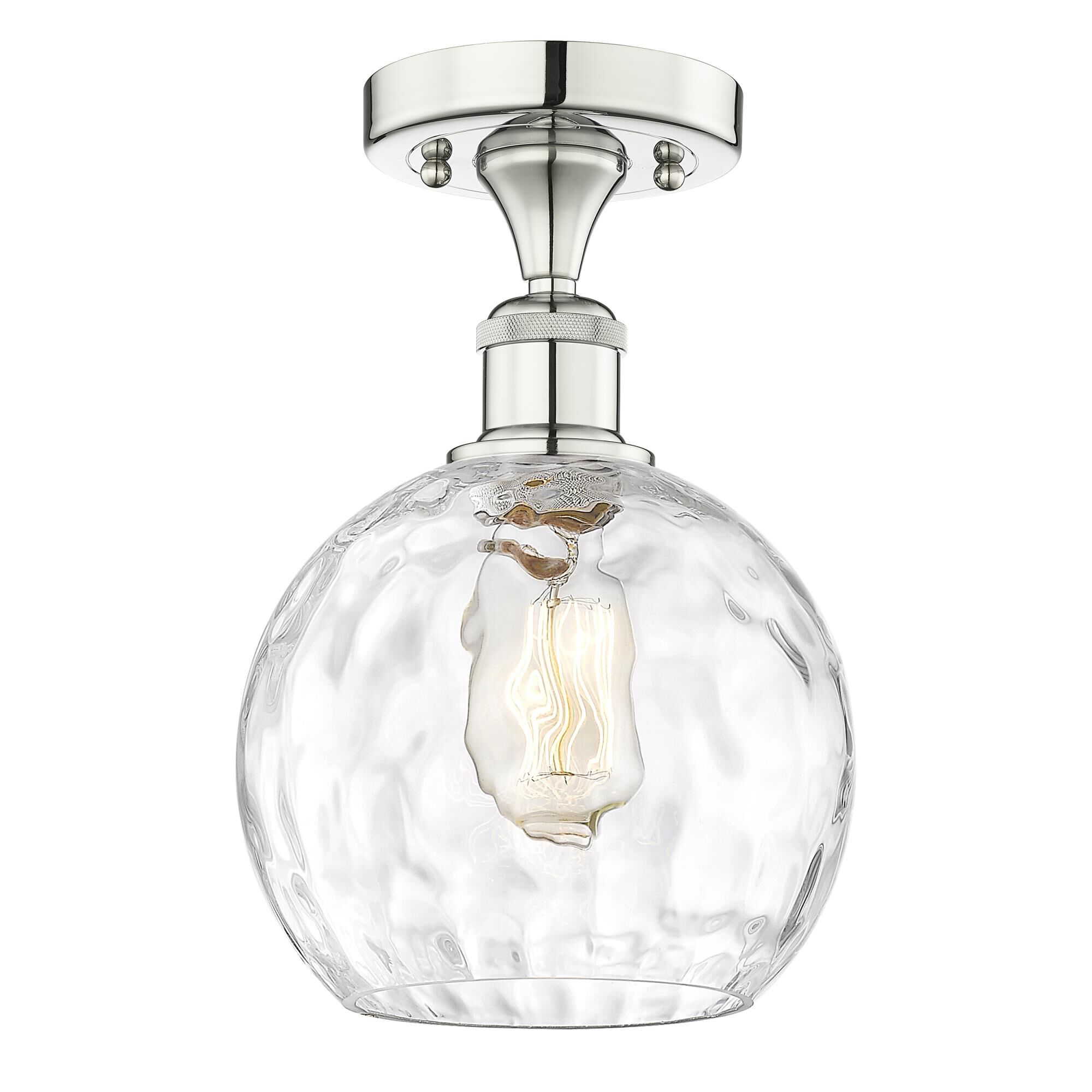 Bruno Marashlian Athens Water Glass 8 Inch 1 Light Semi Flush Mount by Innovations Lighting