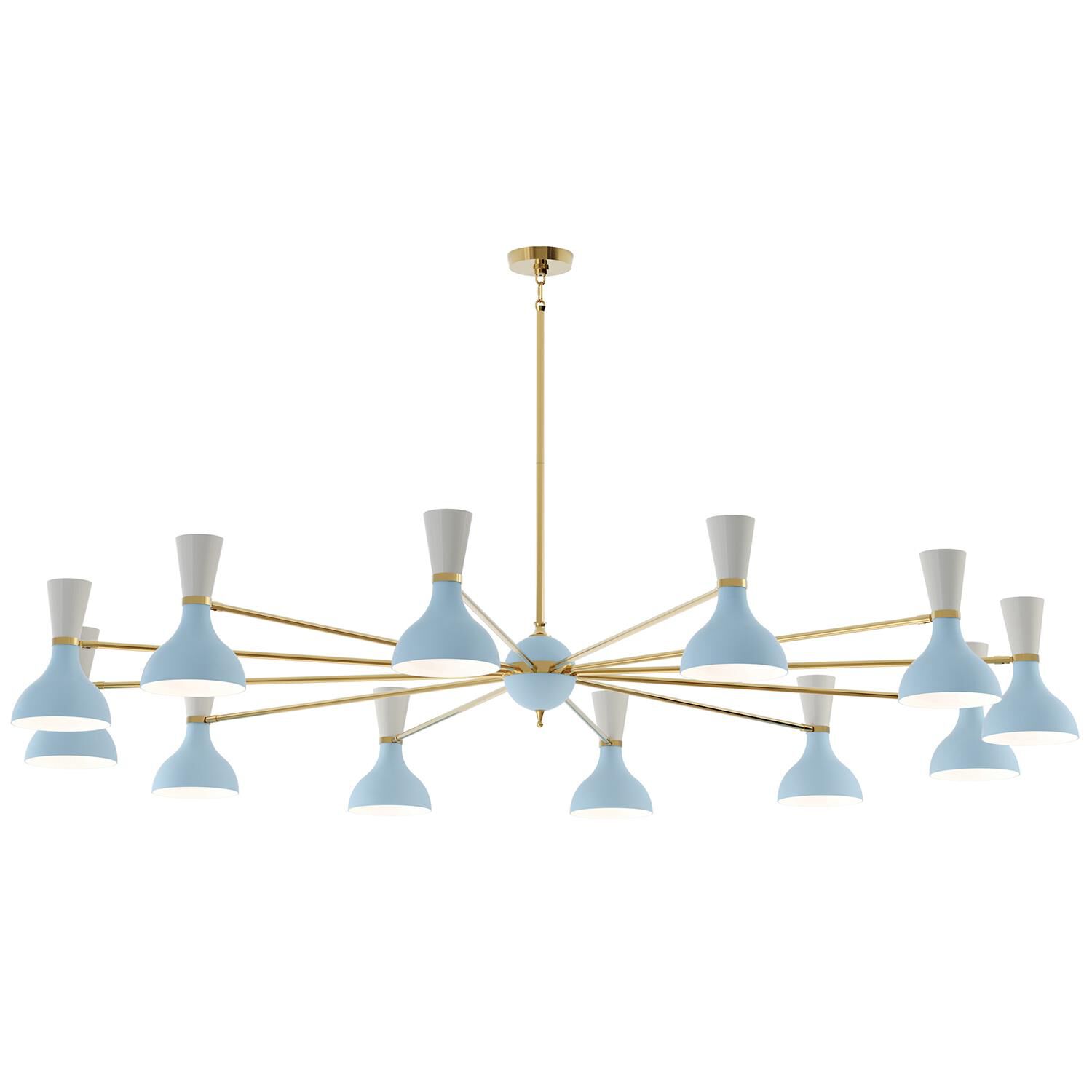 Clare 76 Inch Chandelier by Robert Abbey