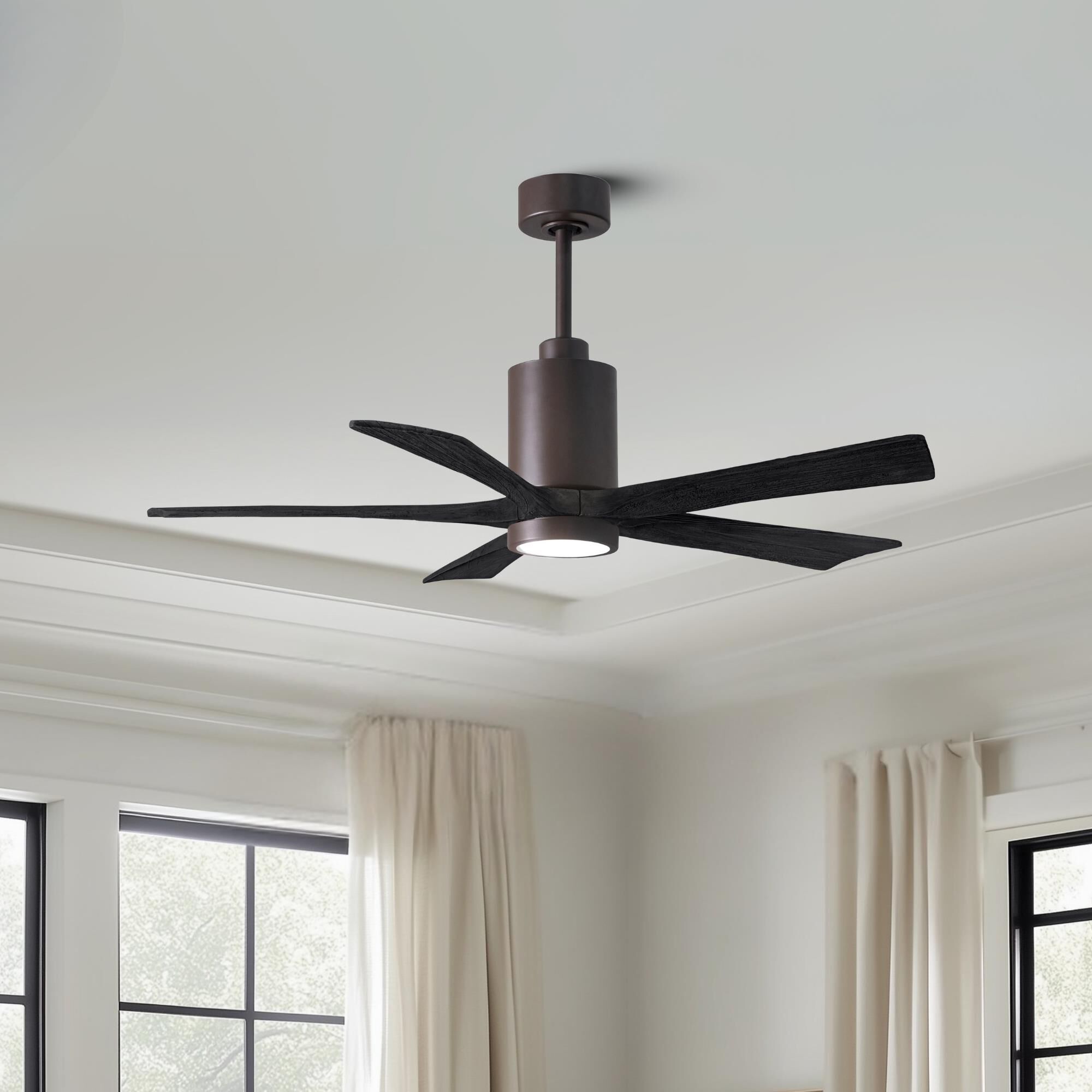 Patricia 52 Inch Ceiling Fan with Light Kit by Matthews Fan Company