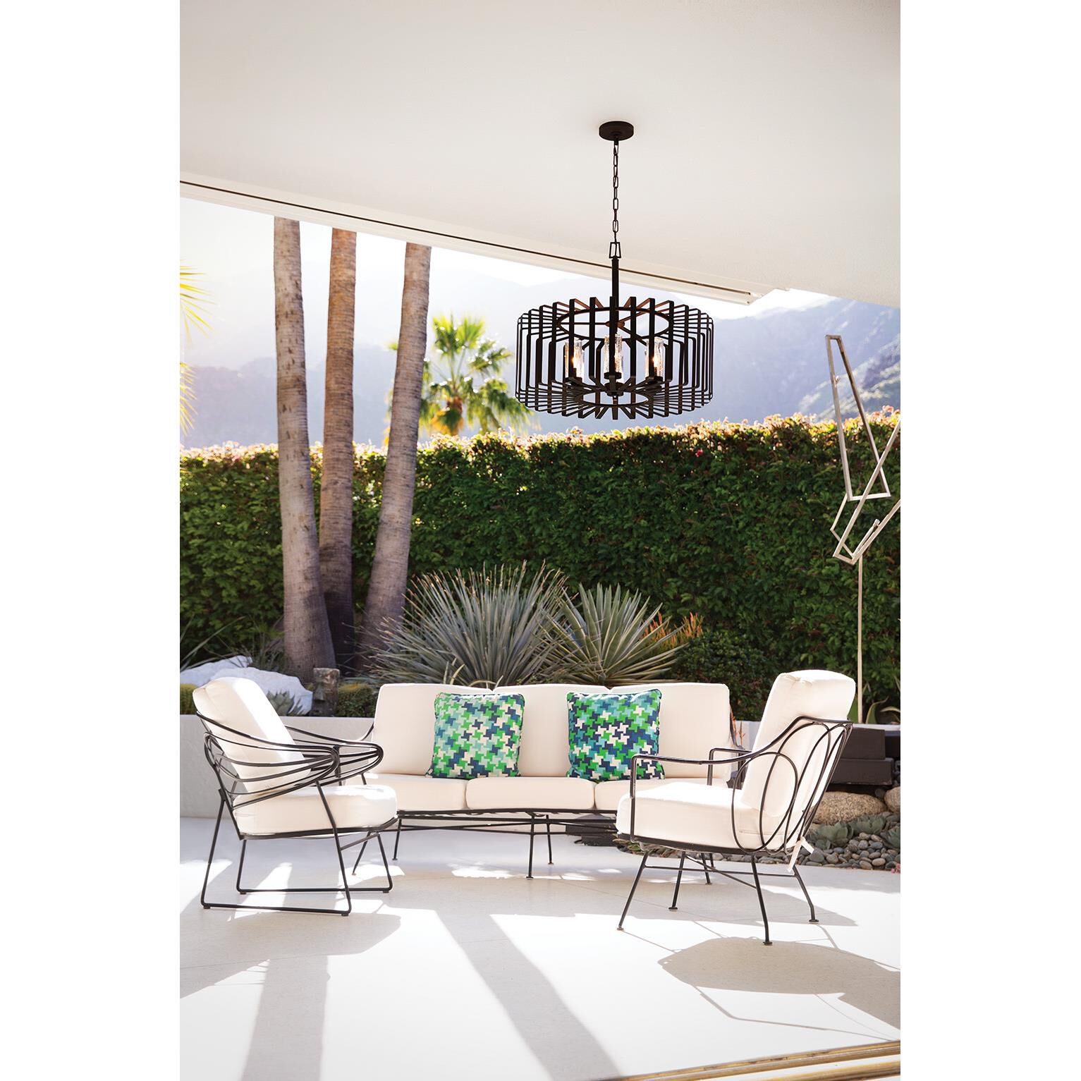 Reid 23 Inch Tall 6 Light LED Outdoor Hanging Lantern by Hinkley Lighting