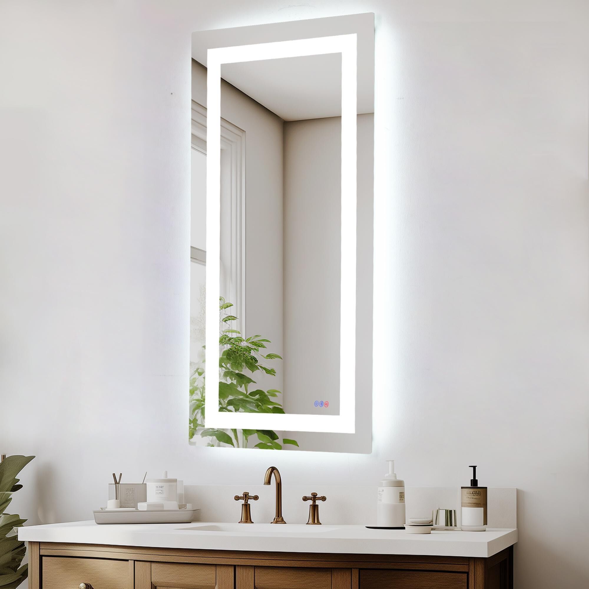 Riven 72 Inch LED Lighted Mirror by Elegant Dcor