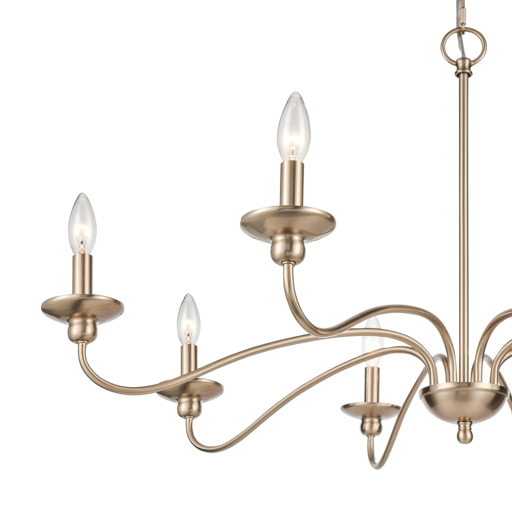 Delvona 37 Inch 8 Light Chandelier by Millennium Lighting