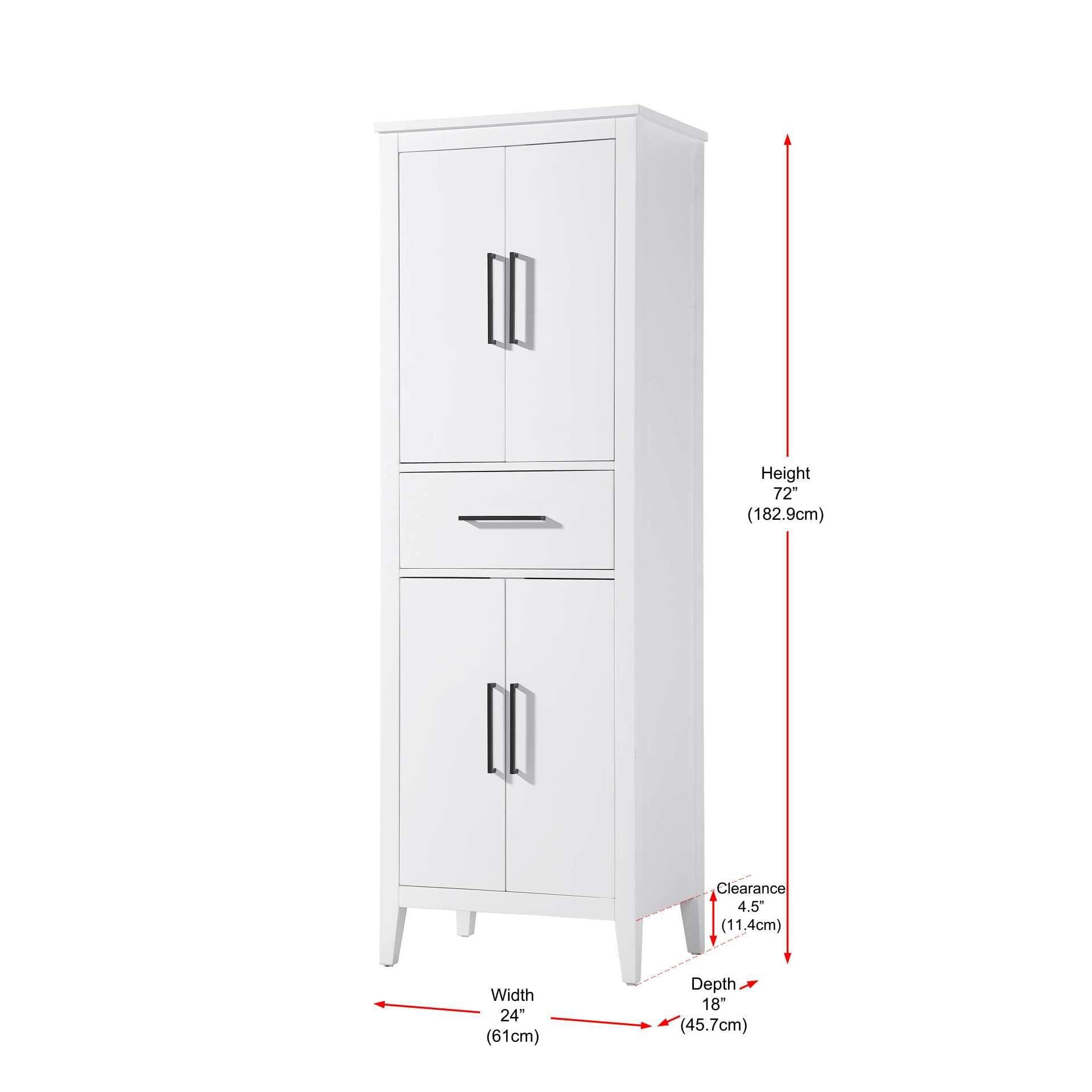 Millie 72 Inch Storage Cabinet by Elegant Decor