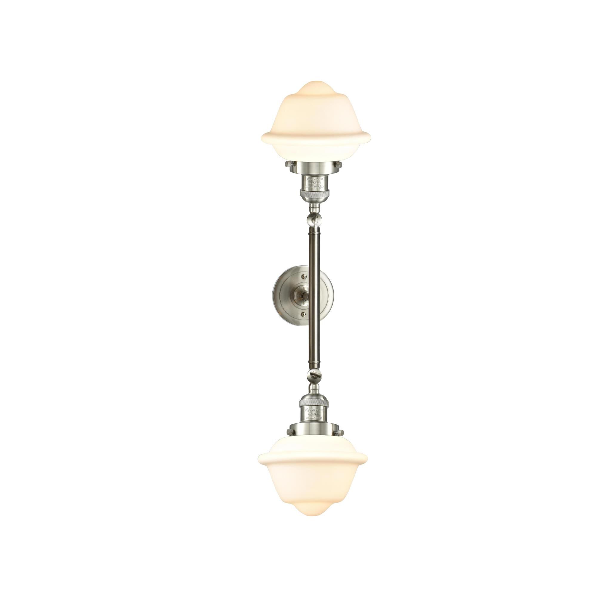 Bruno Marashlian Small Oxford 17 Inch 2 Light Bath Vanity Light by Innovations Lighting
