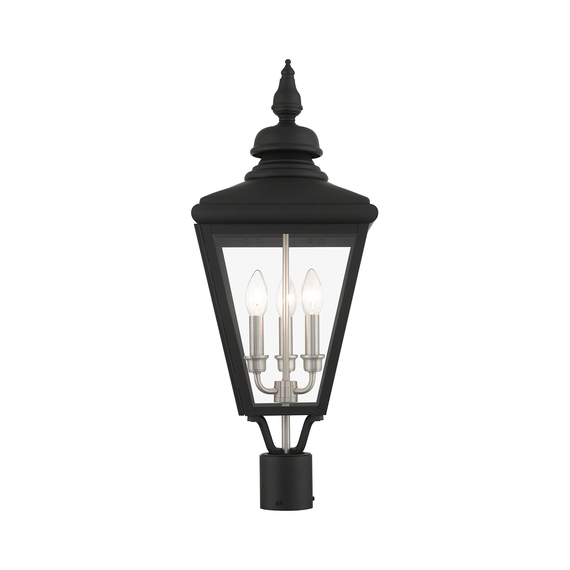 Adams 26 Inch Tall 3 Light Outdoor Post Lamp by Livex Lighting