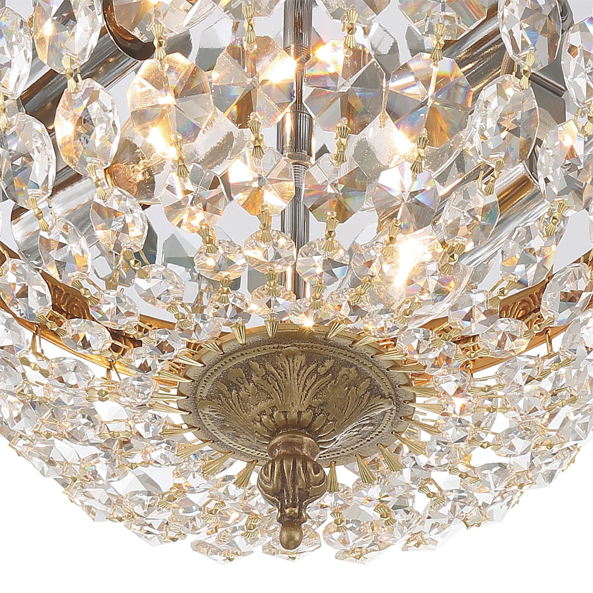 Ceiling 10 Inch 2 Light Semi Flush Mount,