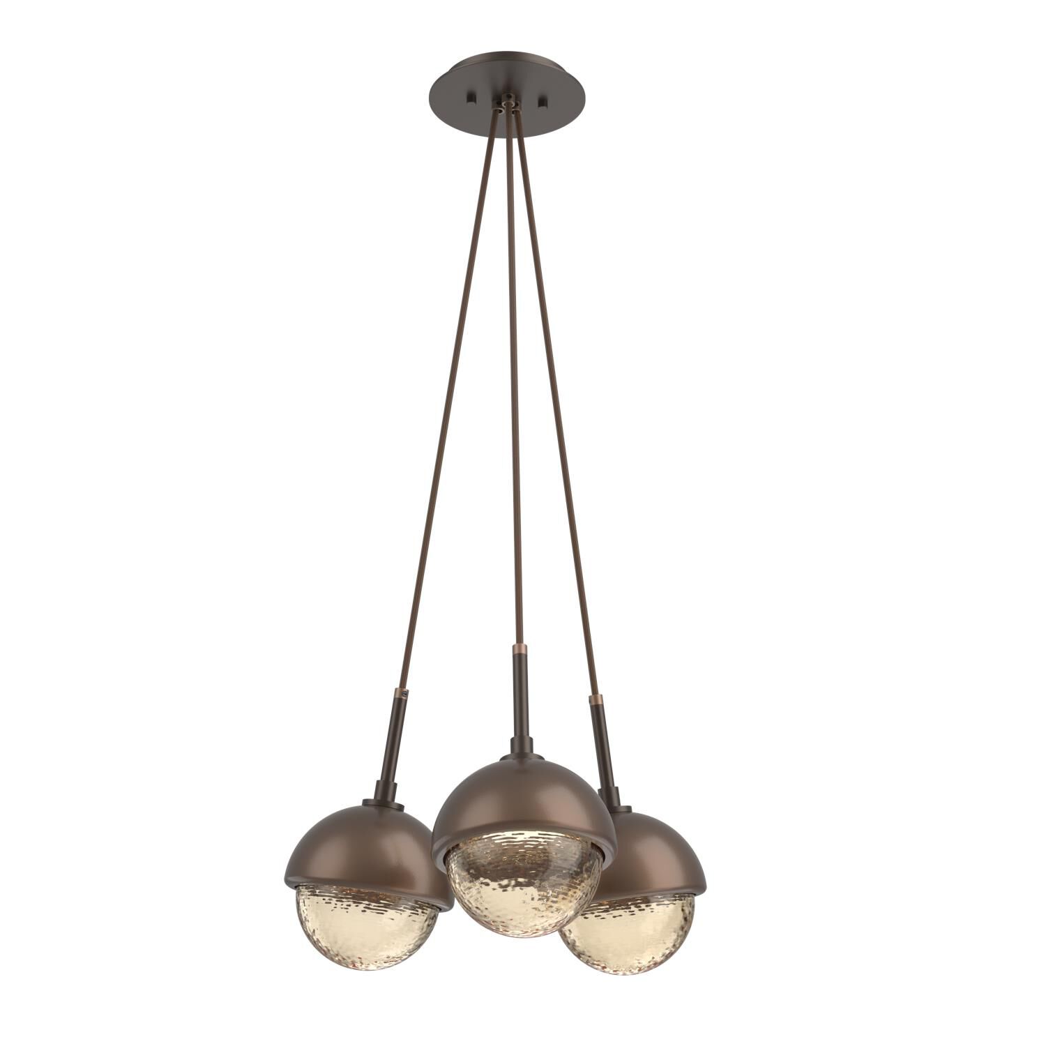 Shown in Flat Bronze finish and Amber glass and Burnished Bronze accent