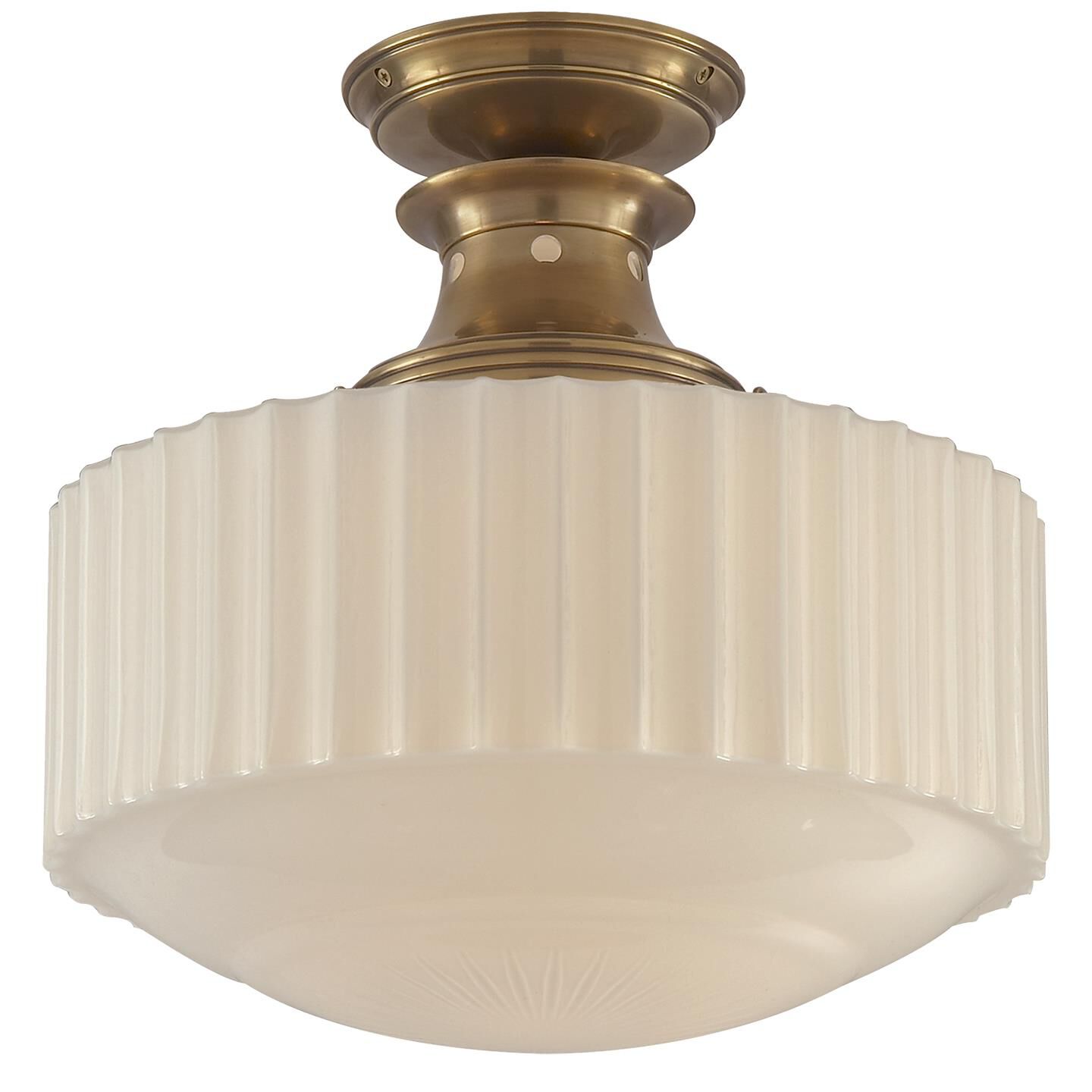 Thomas O'Brien Milton Road 14 Inch 1 Light Semi Flush Mount by Visual Comfort Signature Collection