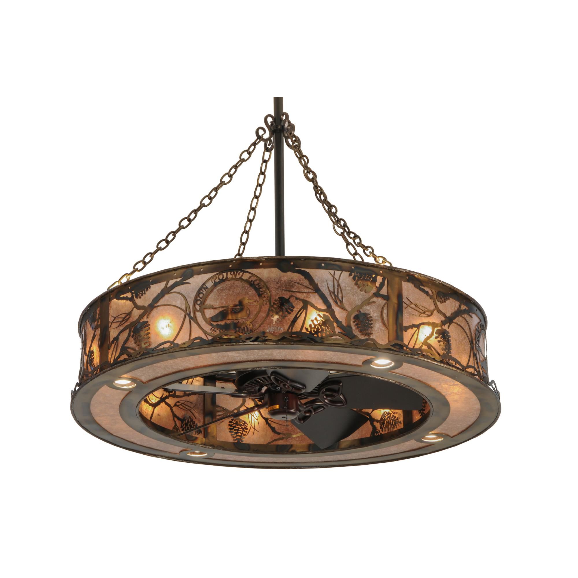 44 Inch 8 Light Linear Suspension Light by Meyda Lighting