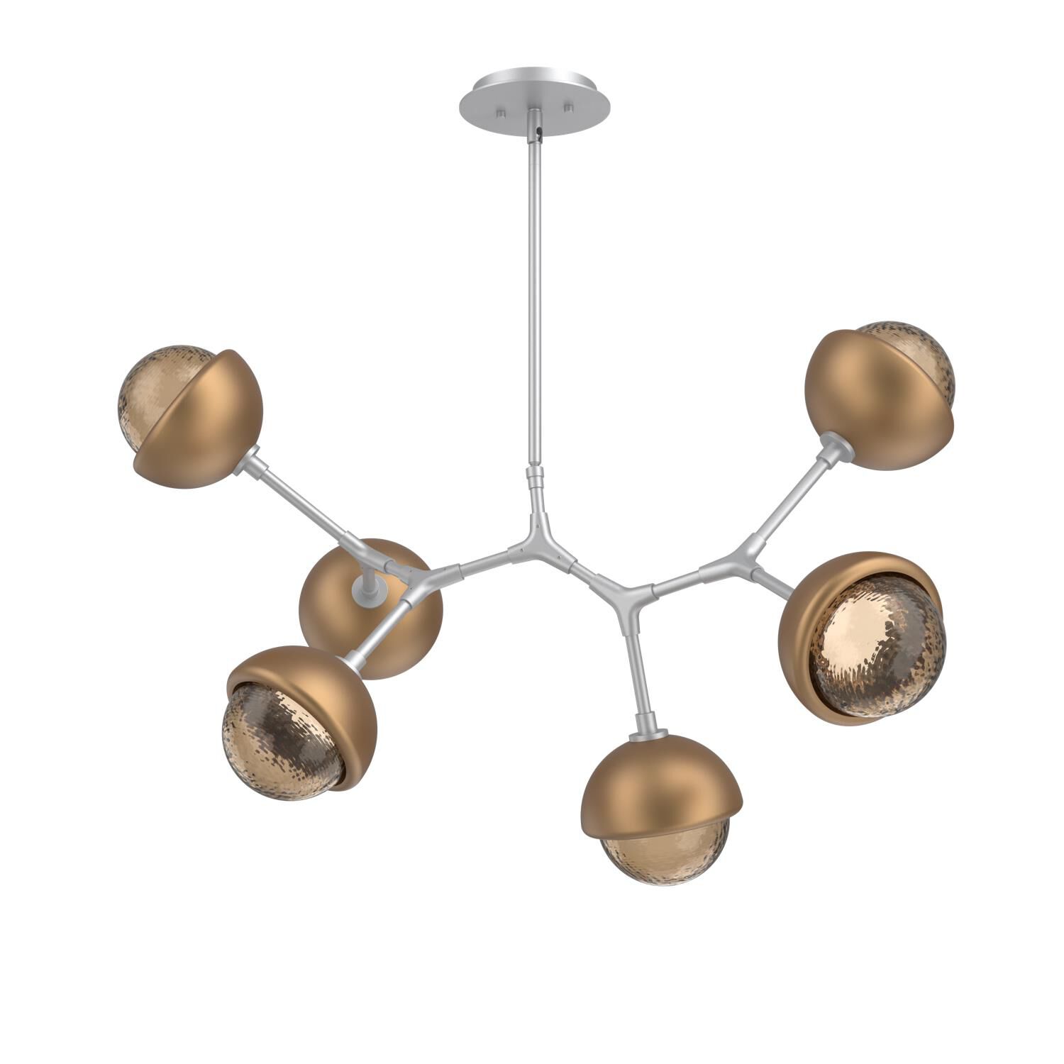 Levi Wilson Cabochon 31 Inch Linear Suspension Light by Hammerton Studio