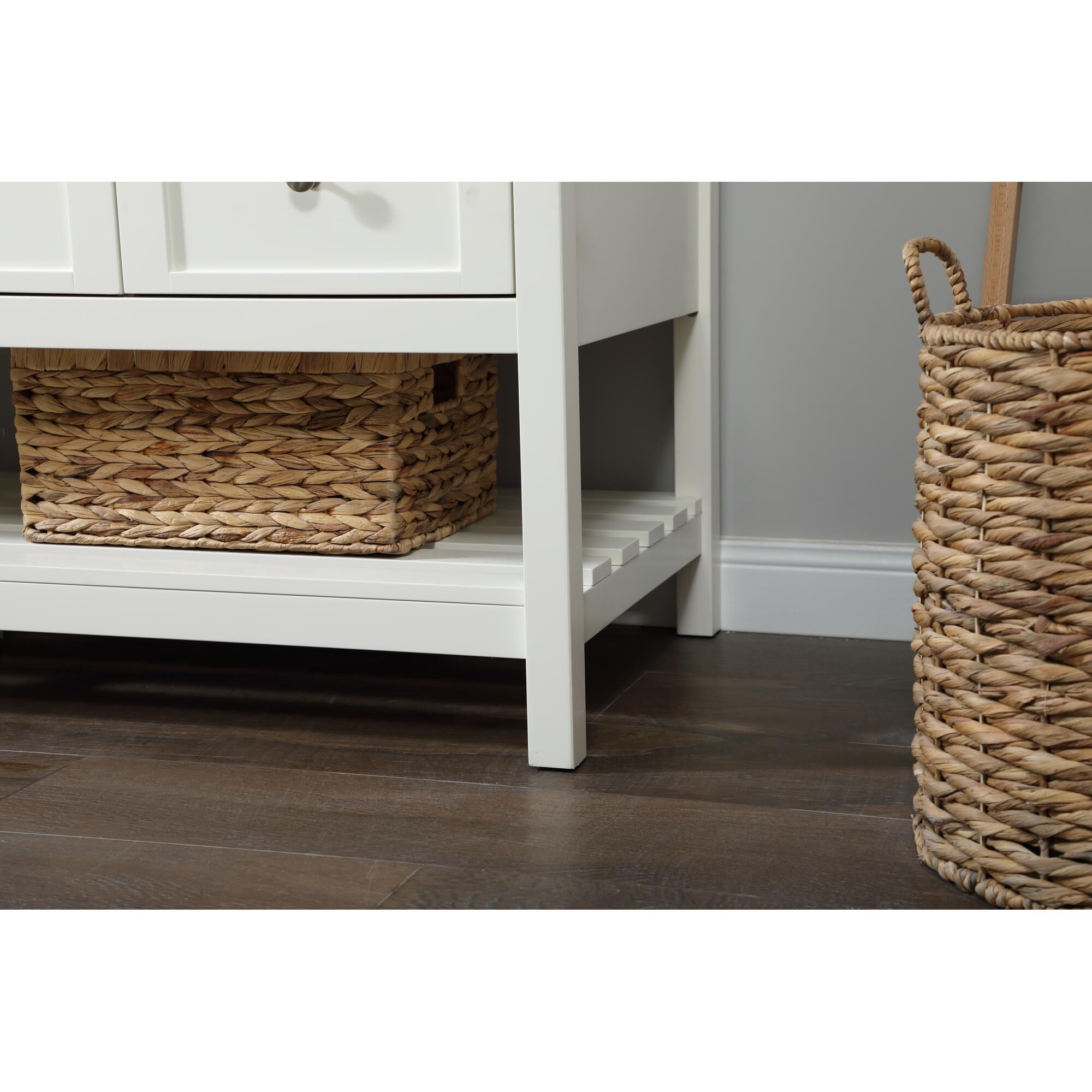 Shown in White finish