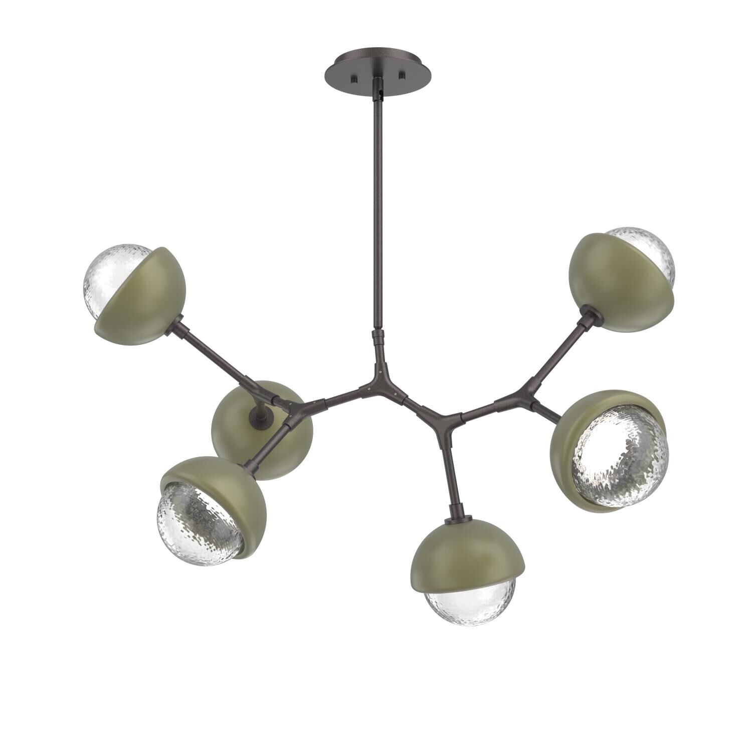 Levi Wilson Cabochon 31 Inch Linear Suspension Light by Hammerton Studio