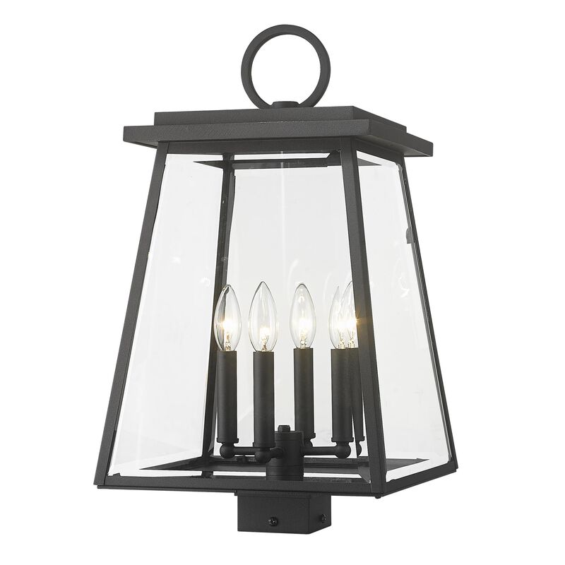 Broughton 21 Inch Tall 4 Light Outdoor Post Lamp by Z-Lite