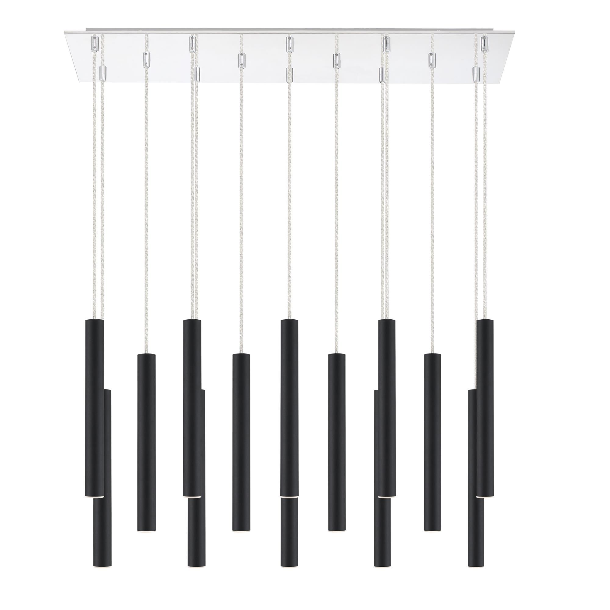 Shown in Chrome finish and Steel glass and Steel shade