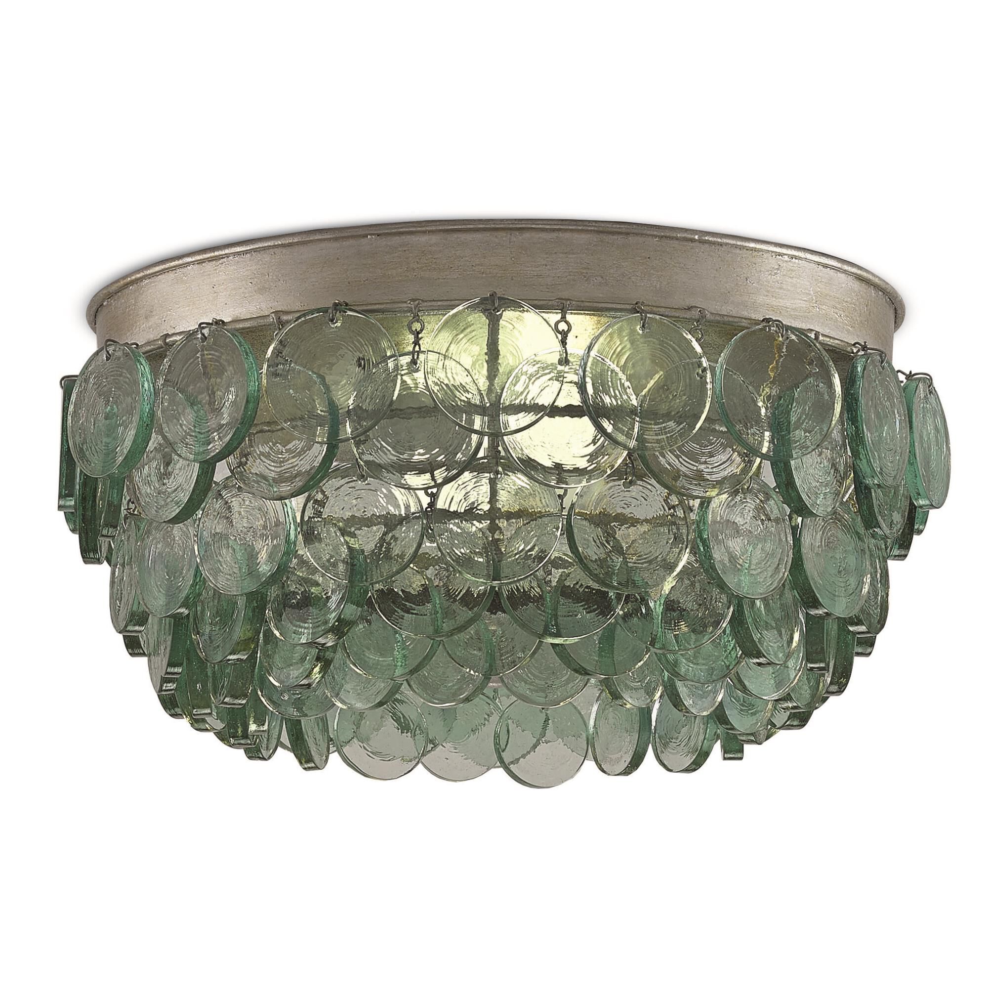 Braithwell 16 Inch 2 Light Flush Mount by Currey and Company