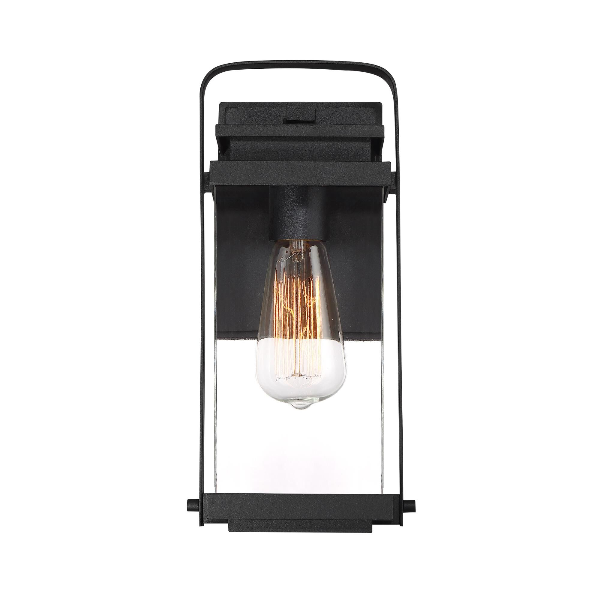 Shown in Earth Black finish and Clear glass