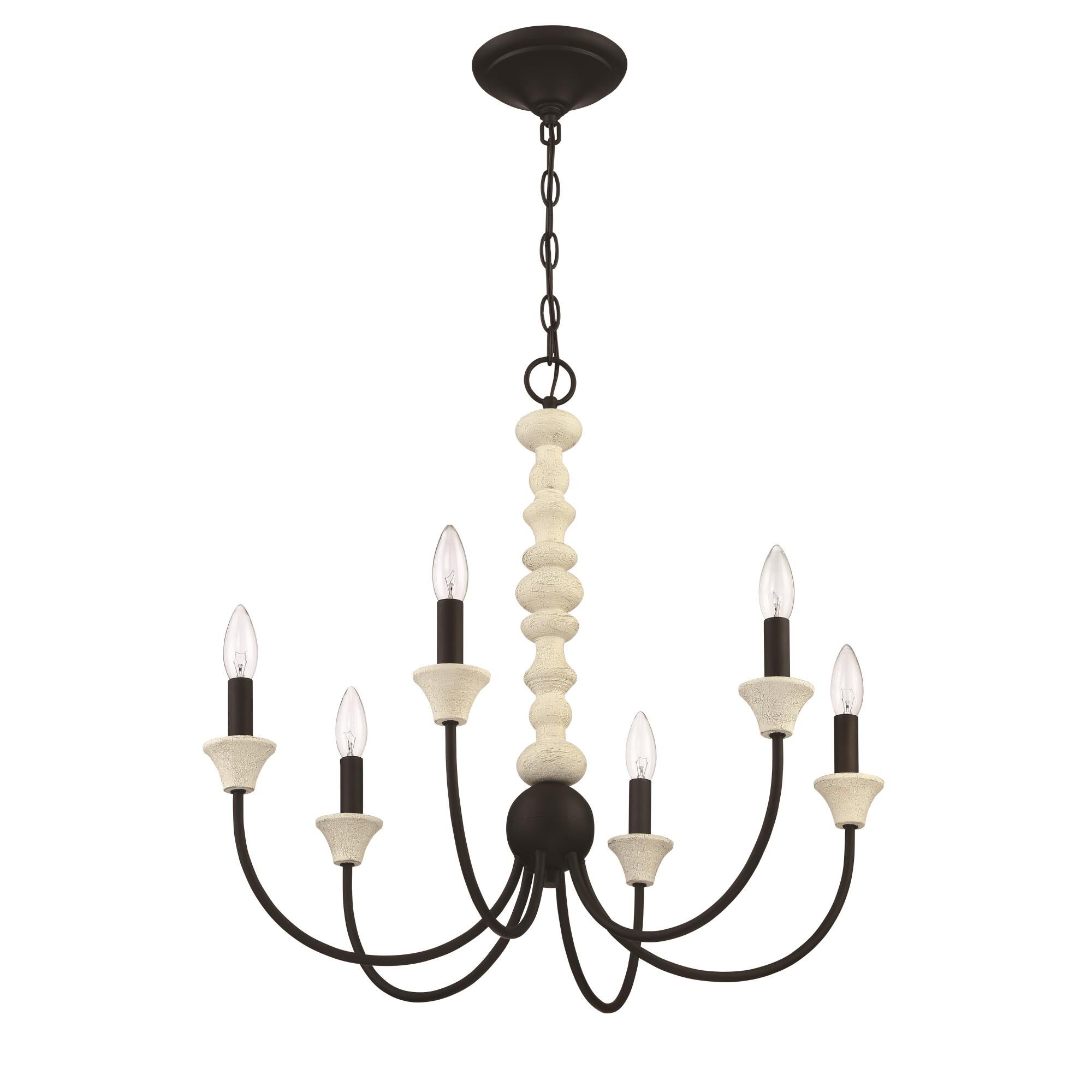 Meadow Place 24 Inch 6 Light Chandelier by Craftmade