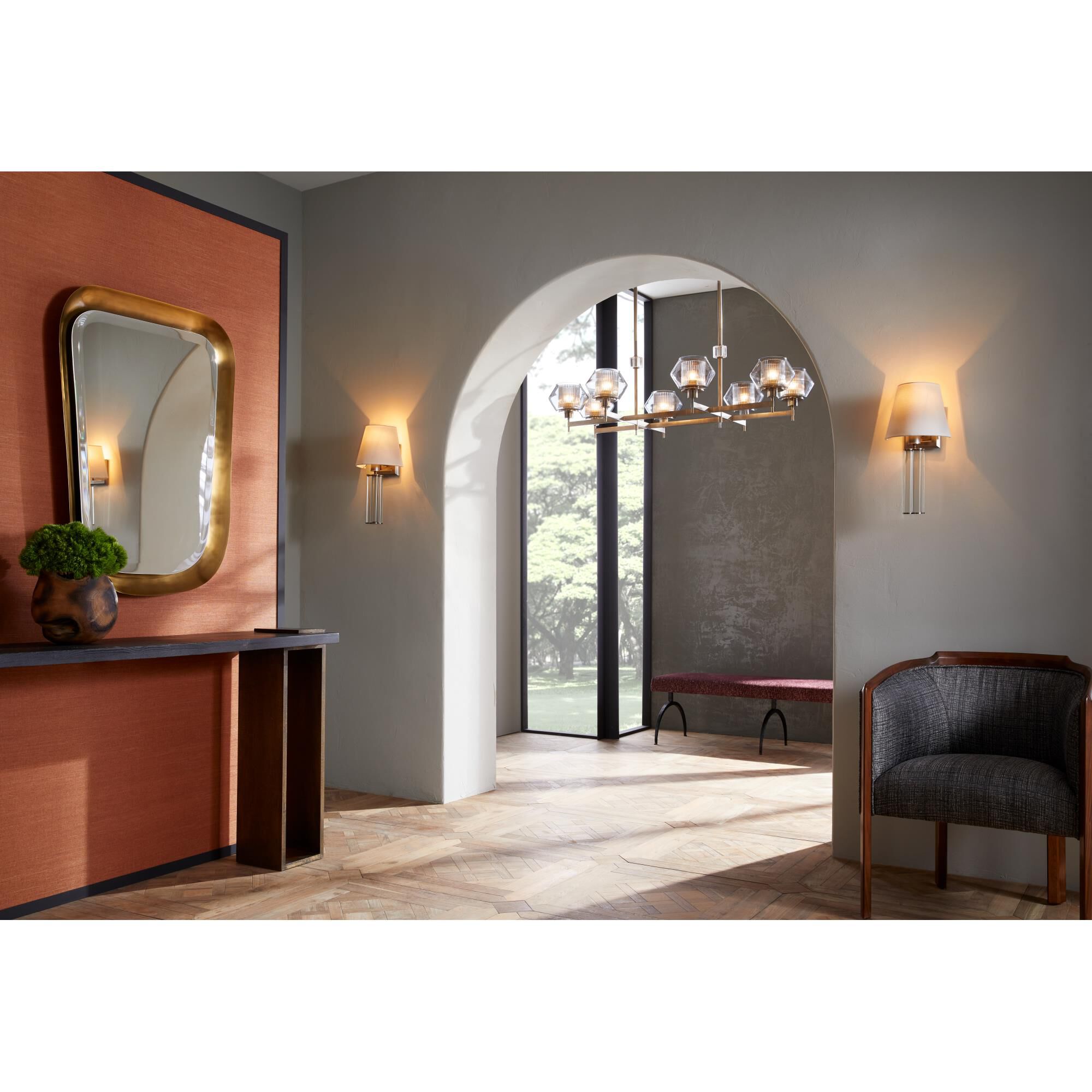 Holm 50 Inch 8 Light Linear Suspension Light by Arteriors Home