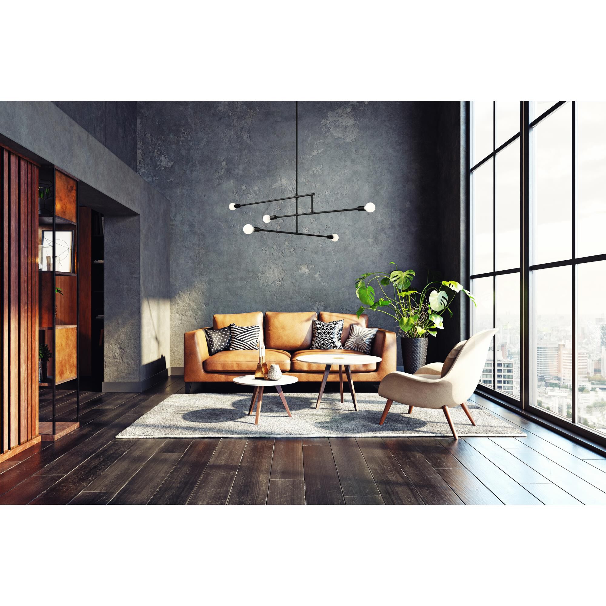 Modernist 4 Inch 5 Light Mini Chandelier by Z-Lite