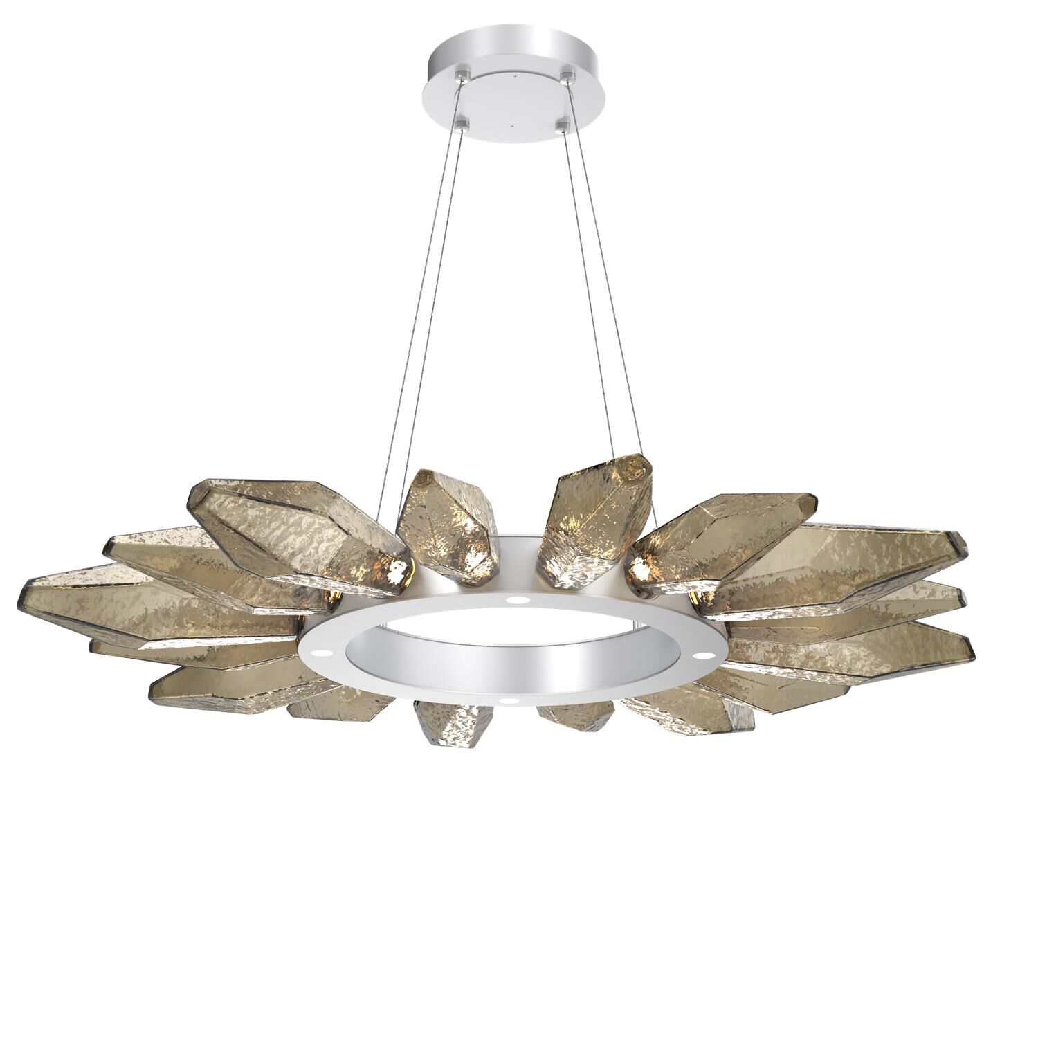 Rock Crystal 41 Inch 20 Light LED Chandelier by Hammerton Studio