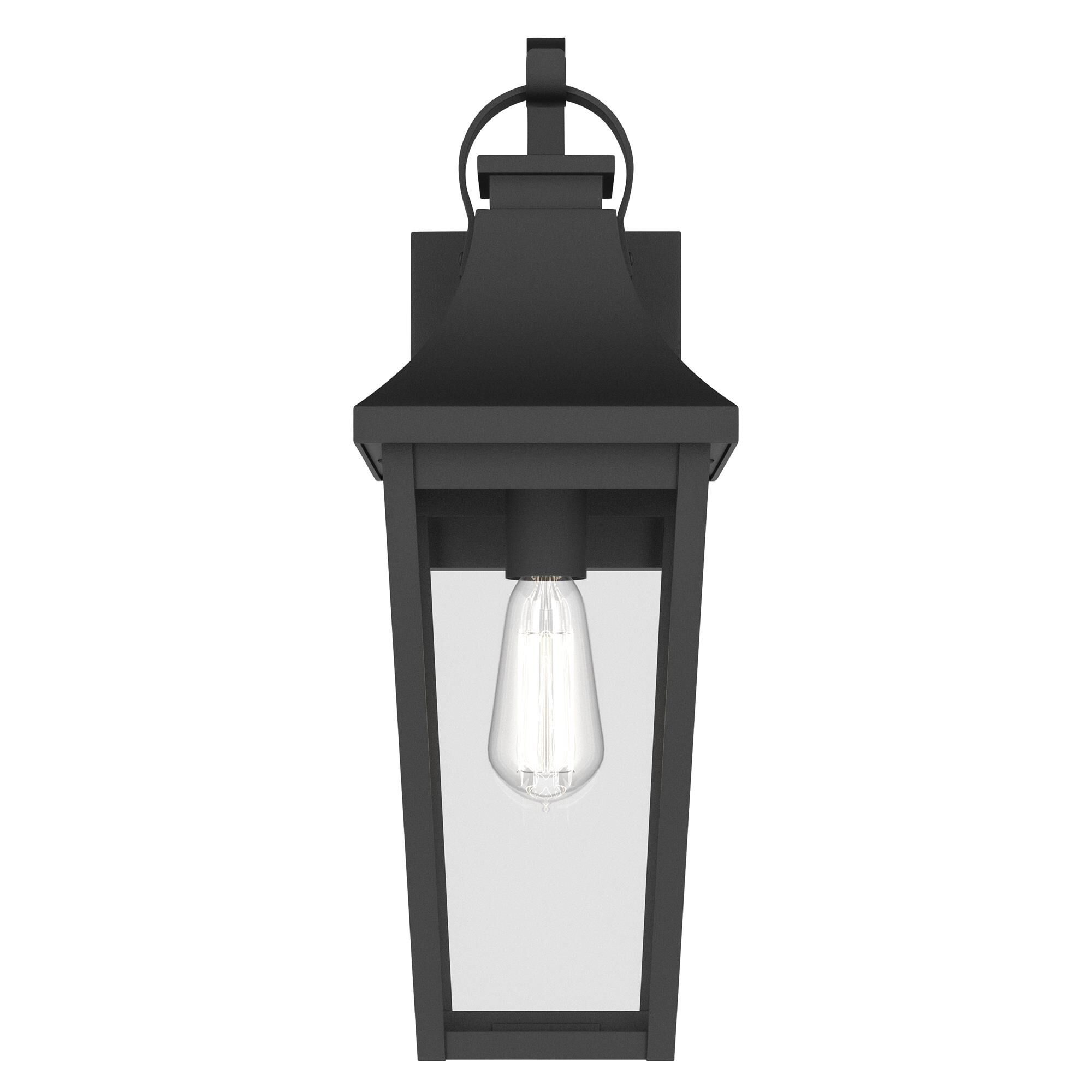 Shown in Textured Black finish and Clear glass