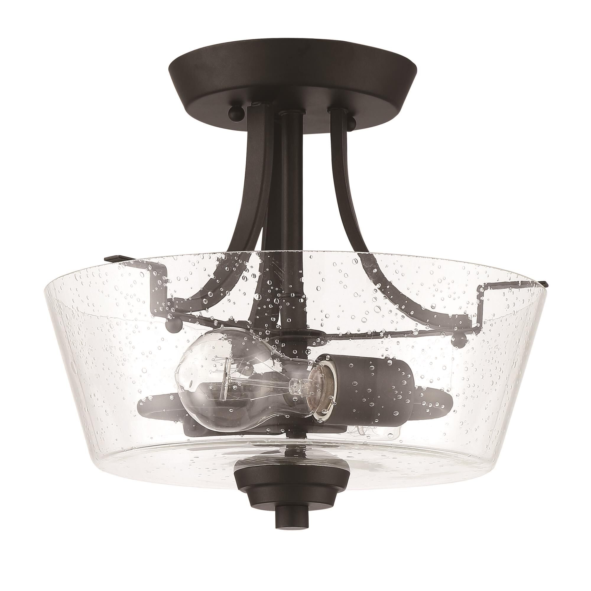 Grace 13 Inch 2 Light Semi Flush Mount by Craftmade