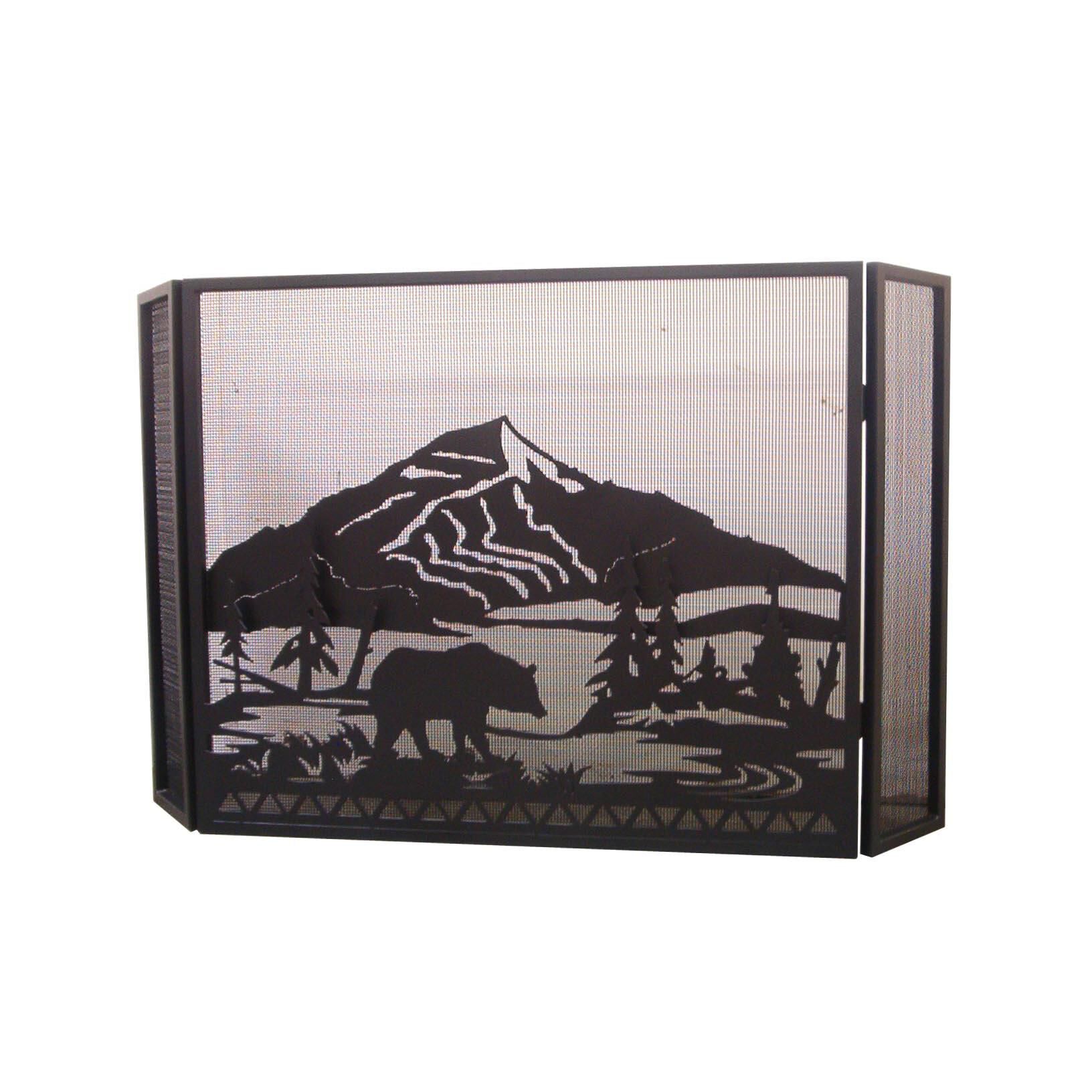 Bear Creek Fireplace Screen by Meyda Lighting