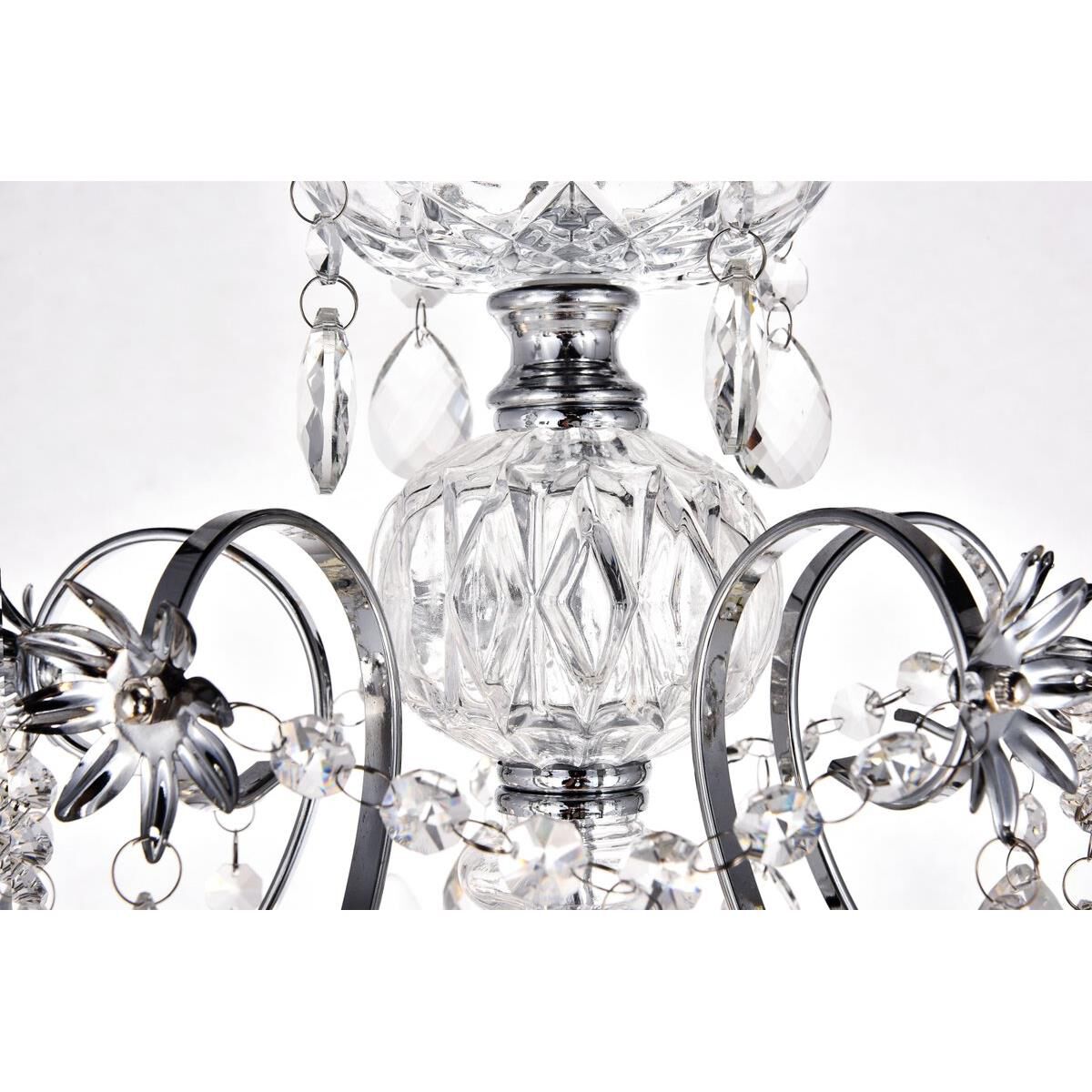 Shown in Chrome finish and Clear Royal Cut crystal