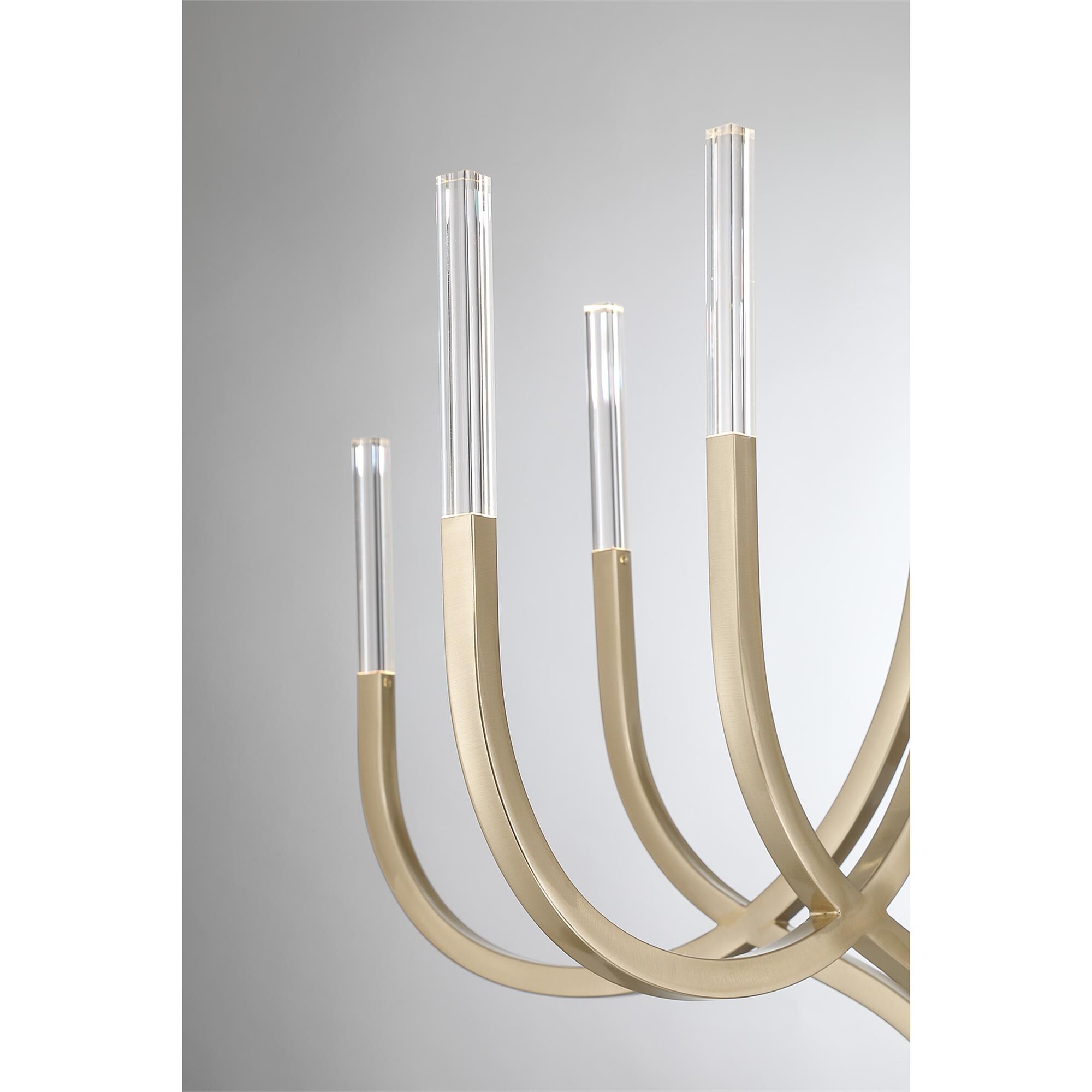 Shown in Noble Brass finish and Clear Rectangular glass