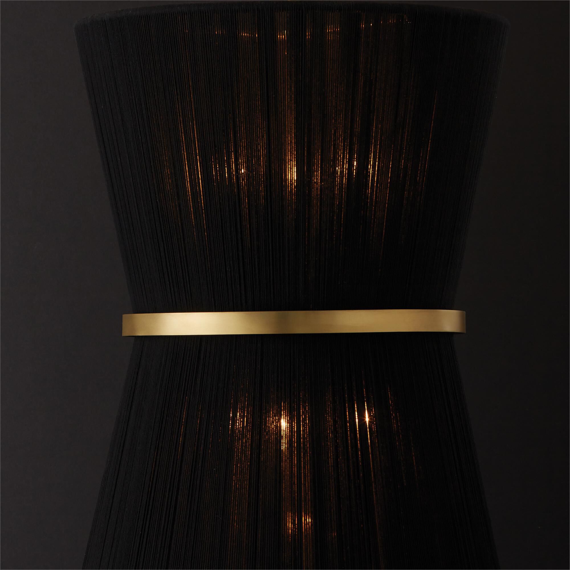 Shown in Black Rope And Patinaed Brass finish