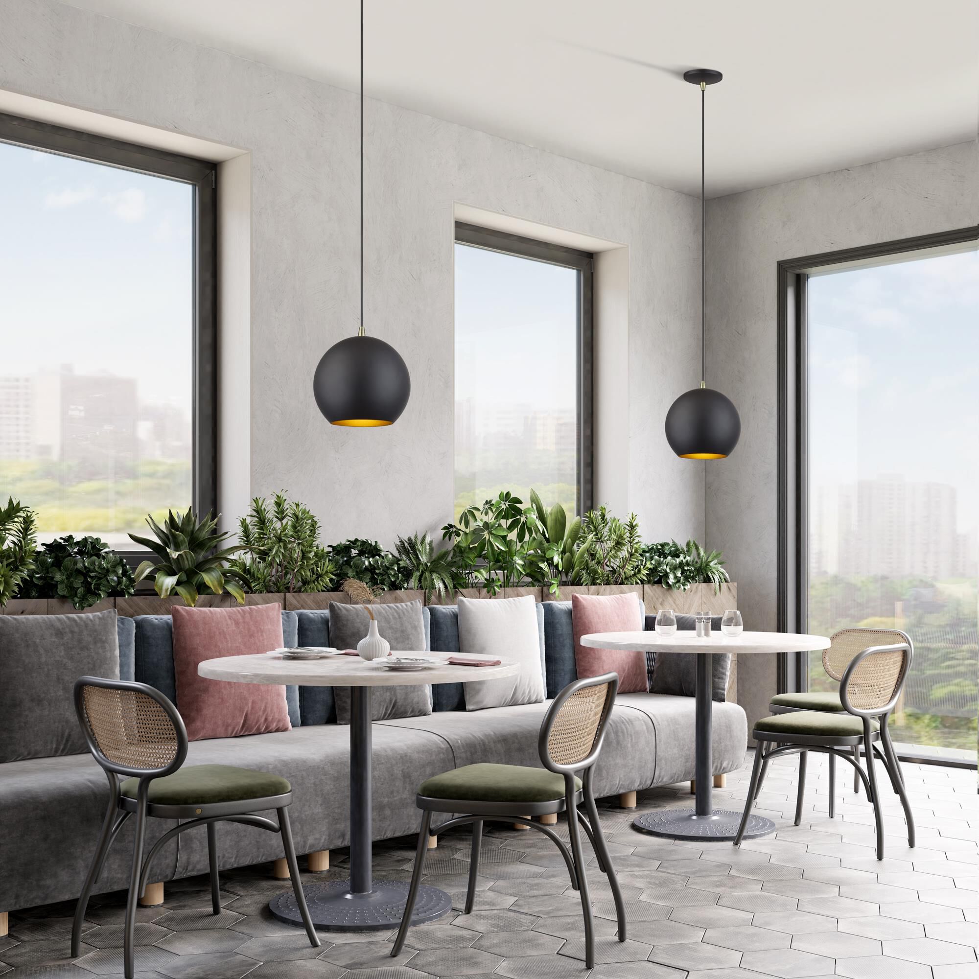 Kuppola 9 Inch Mini Pendant by Livex Lighting