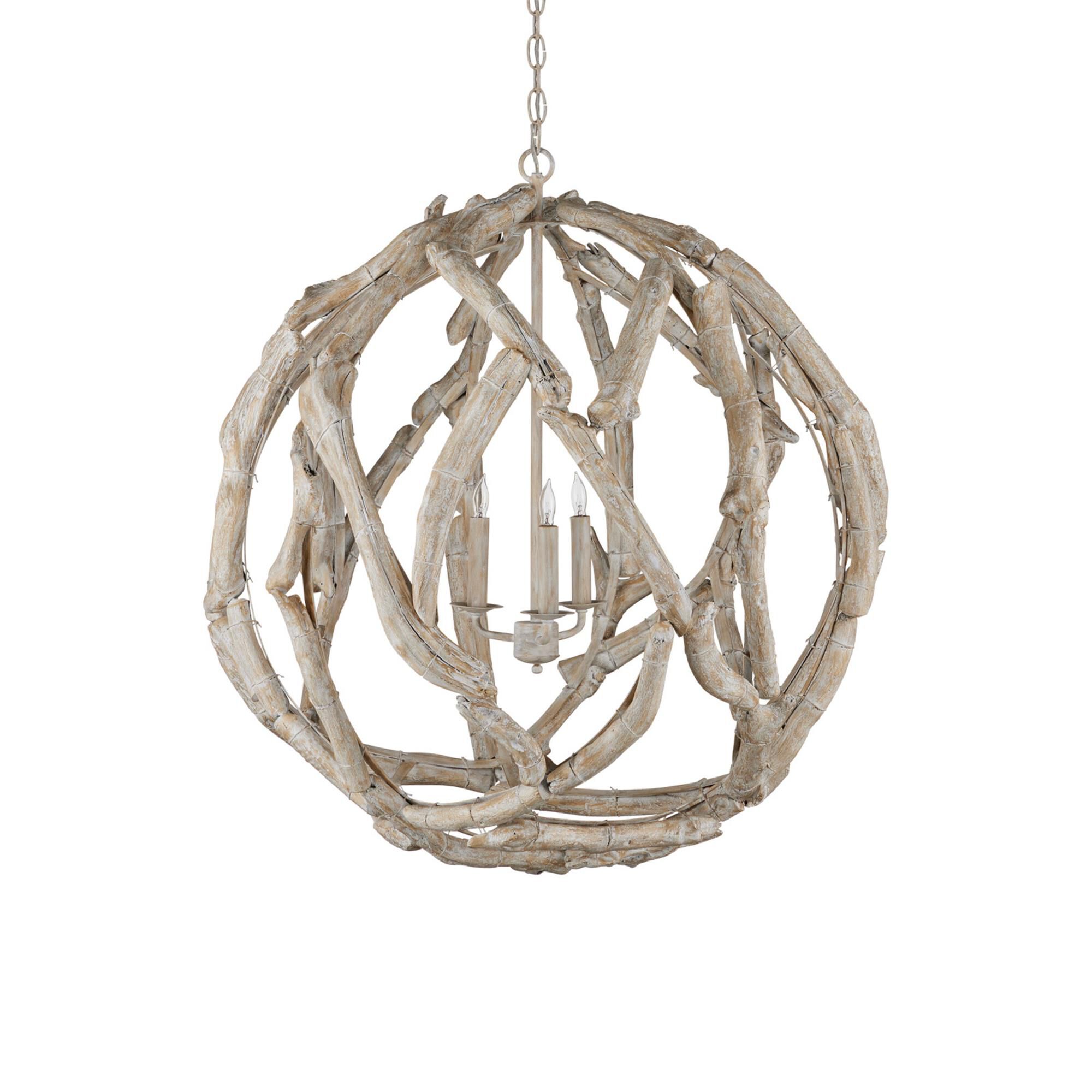 Driftwood 29 Inch Chandelier,