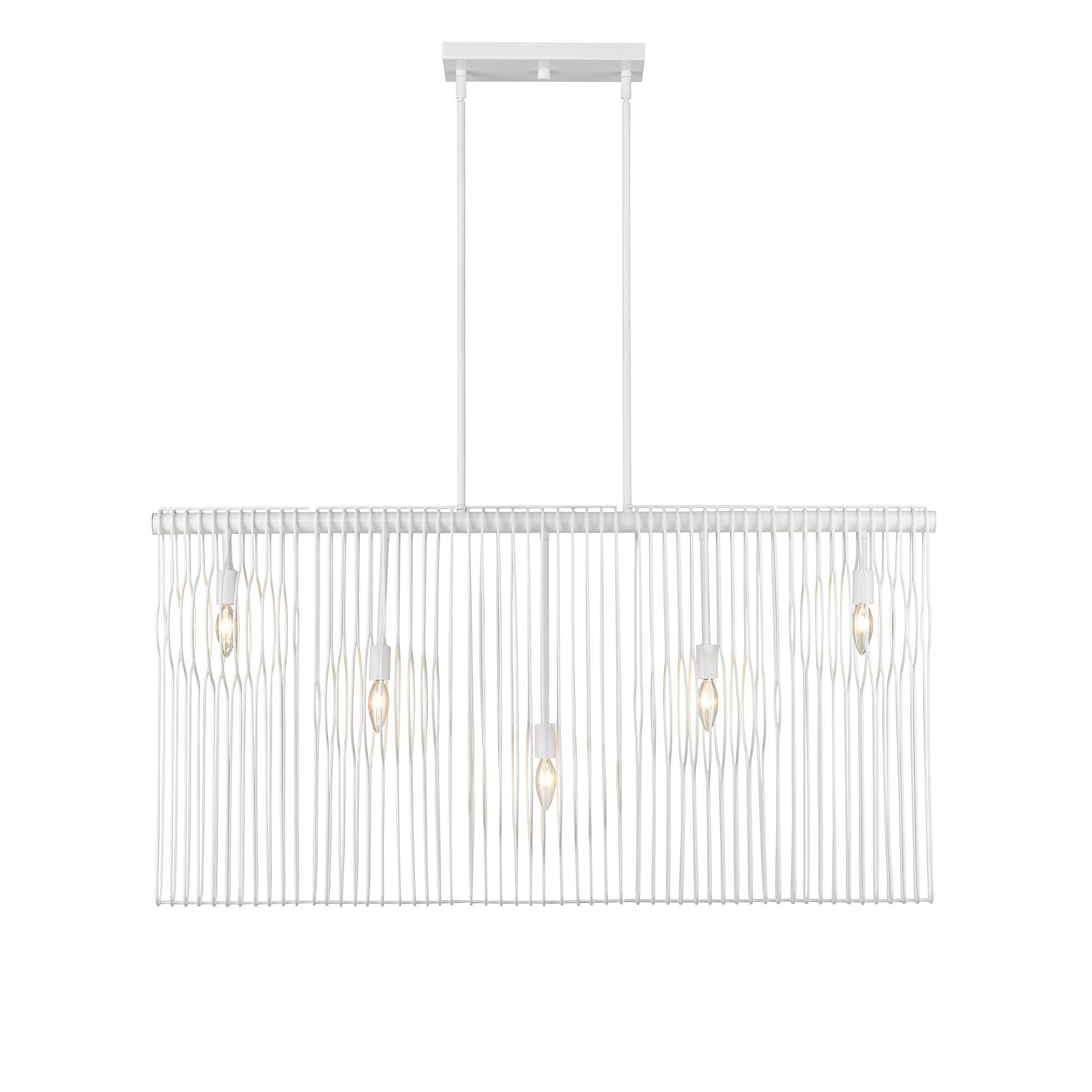 Contour 45 Inch 5 Light Linear Suspension Light by Z-Lite