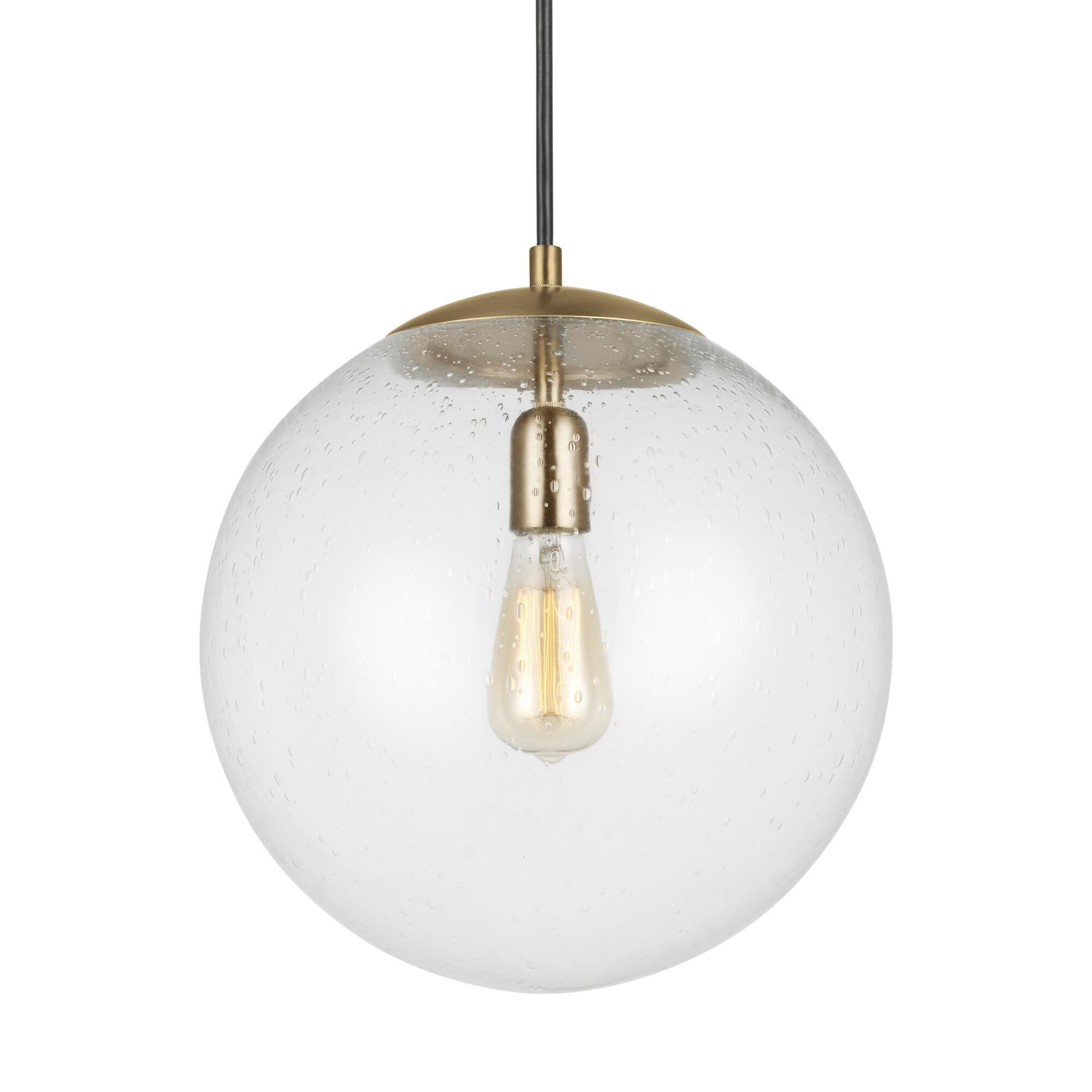 Shown in Satin Bronze finish and Clear Seeded glass