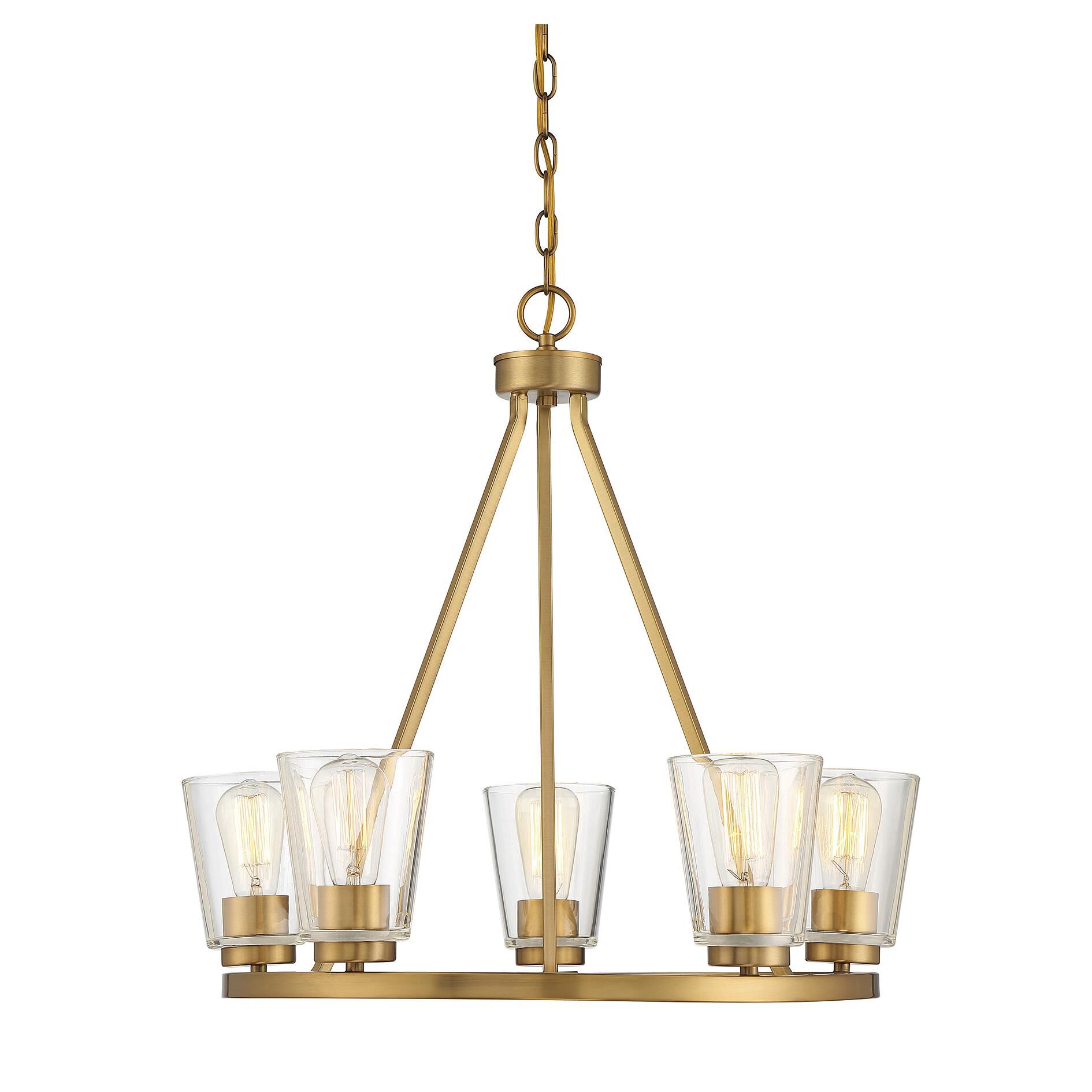 Calhoun 25 Inch 5 Light Chandelier by Savoy House