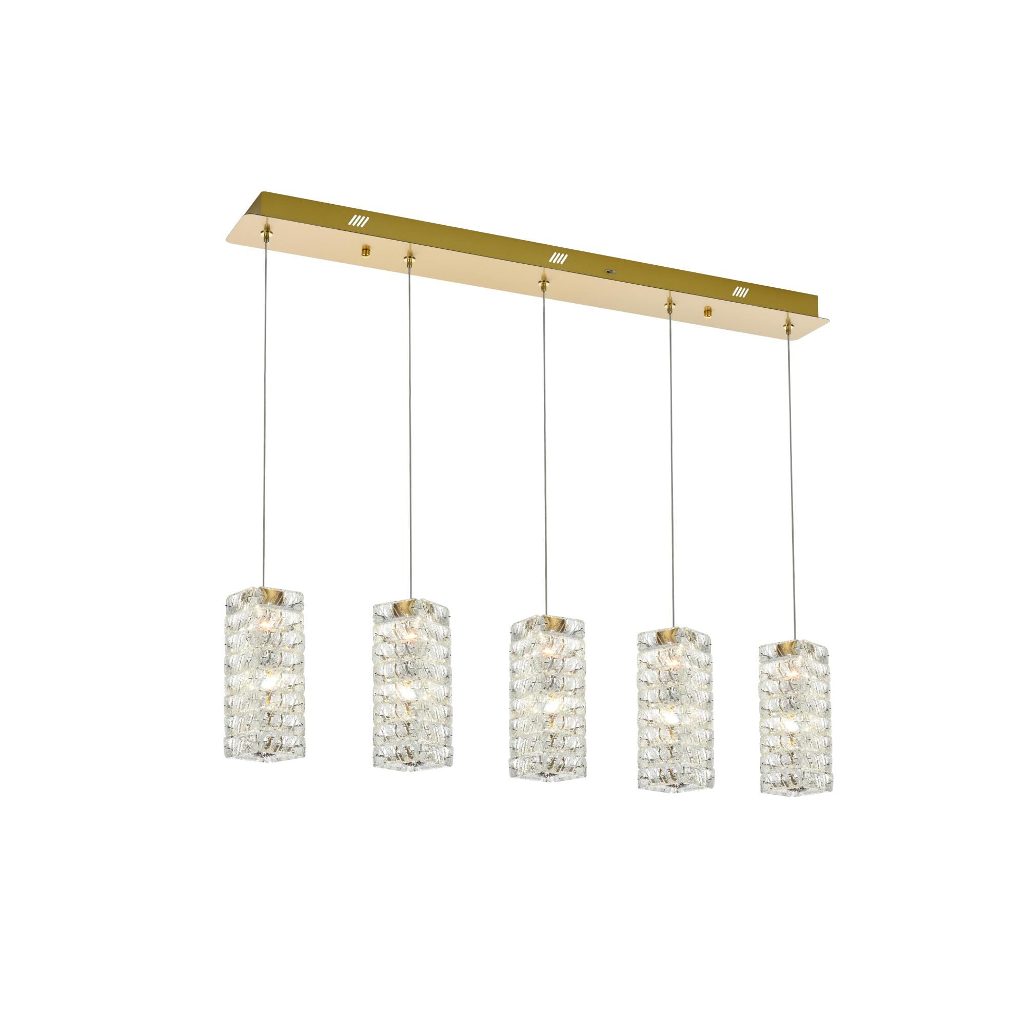 Aston 40 Inch Linear Suspension Light by Elegant Lighting