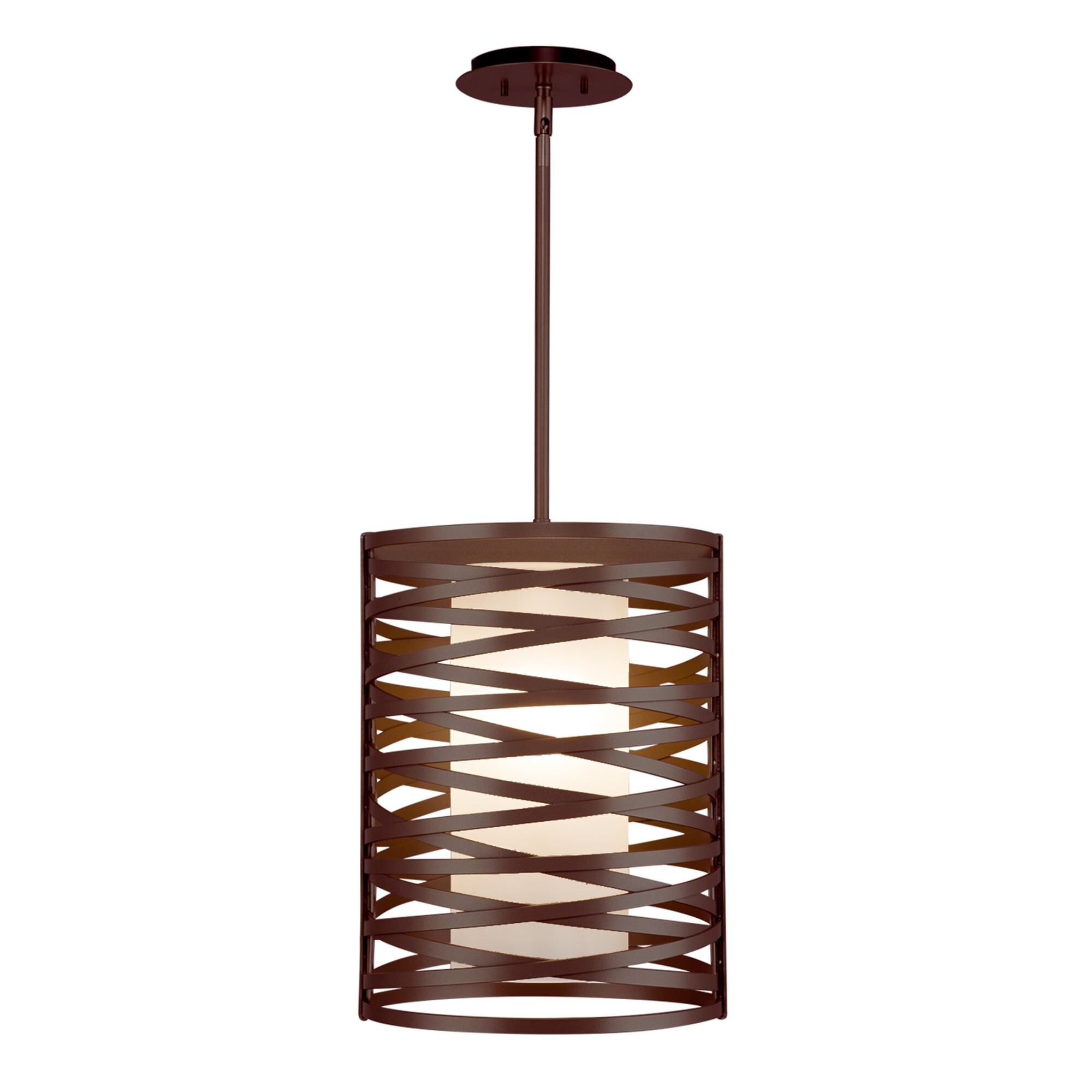 Shown in Flat Bronze finish and Frosted glass