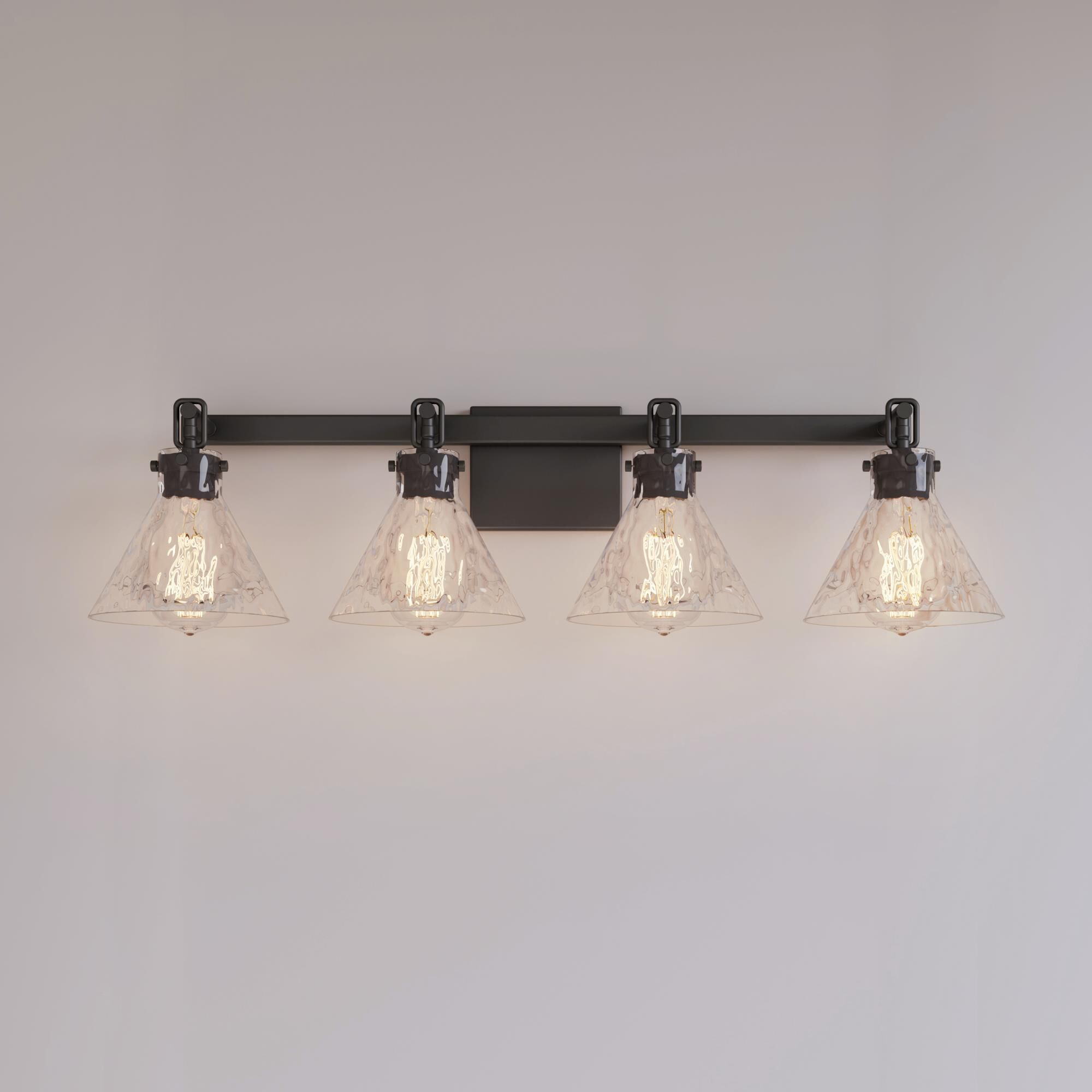 Shown in Matte Black finish and Clear Water glass