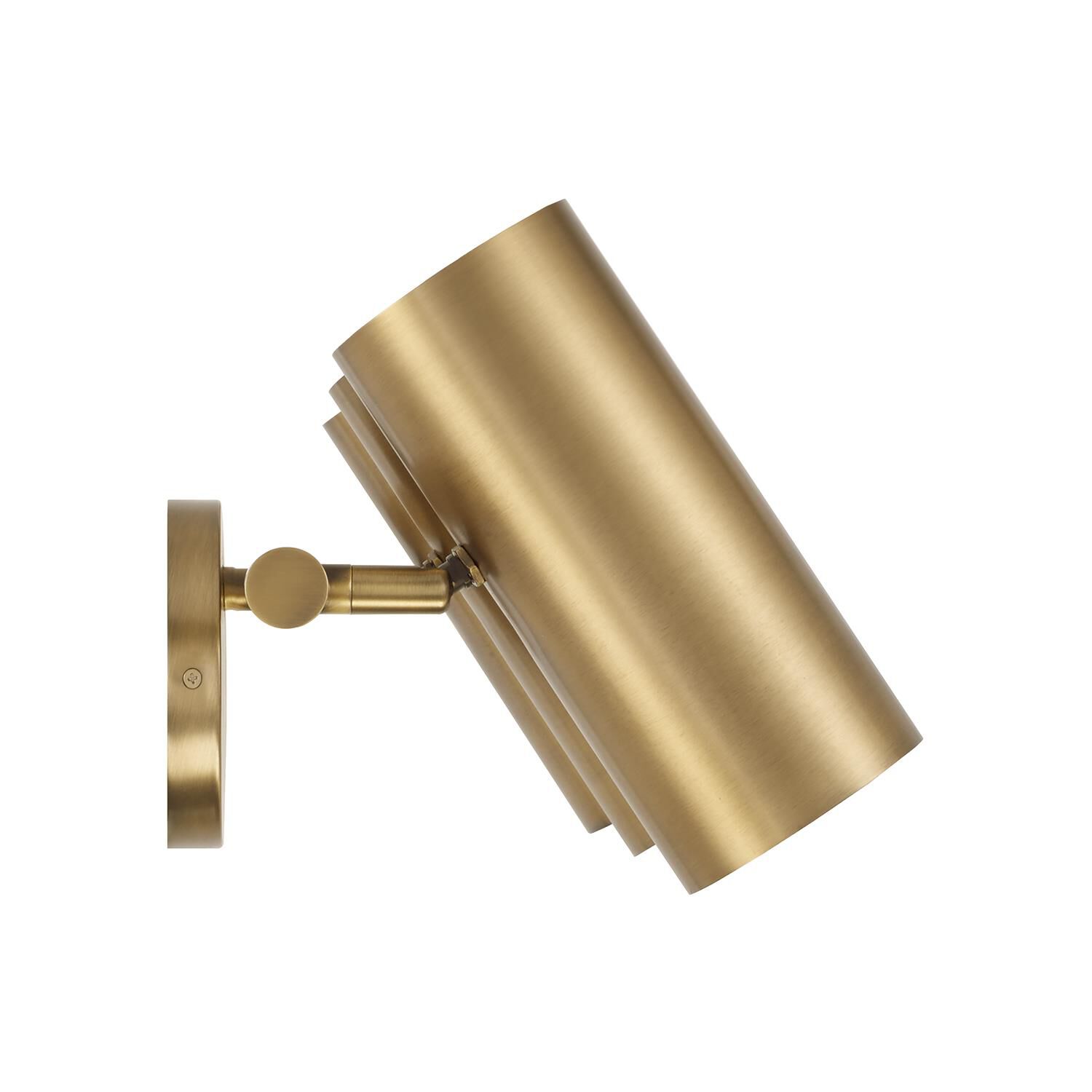 Shown in Aged Brass finish and Aged Brass Metal s With White Interior shade