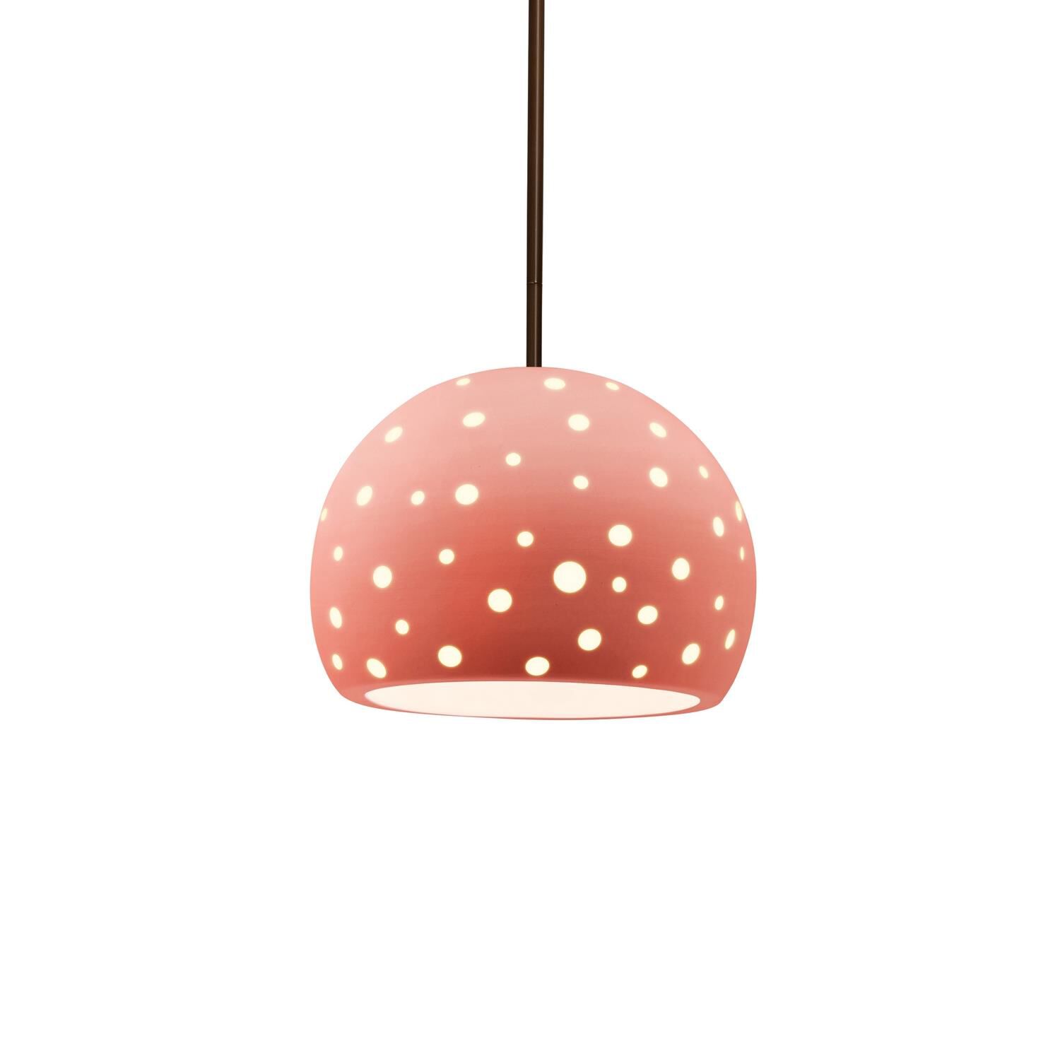 Shown in Dark Bronze finish and Gloss Blush shade