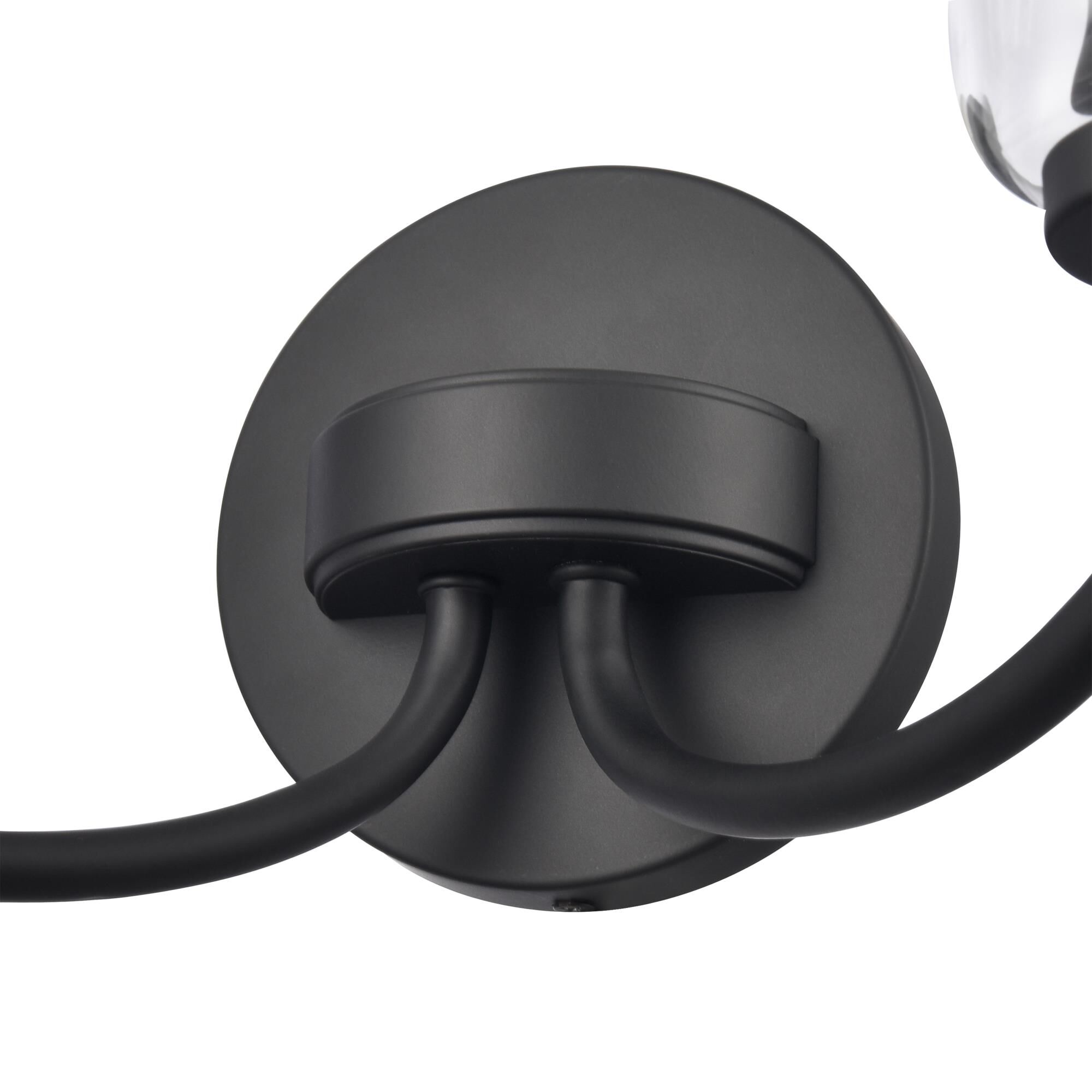 Shown in Matte Black finish and Clear  Bell Shade glass and Clear Glass Bell shade