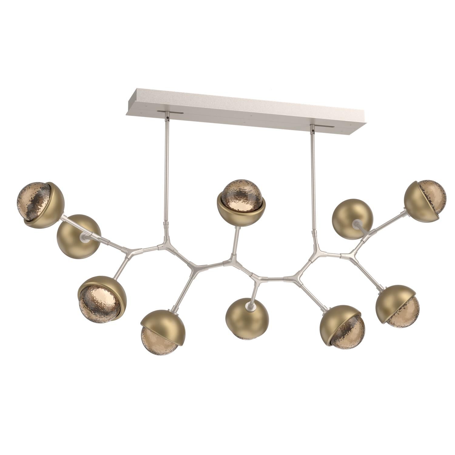 Levi Wilson Cabochon 56 Inch Linear Suspension Light by Hammerton Studio
