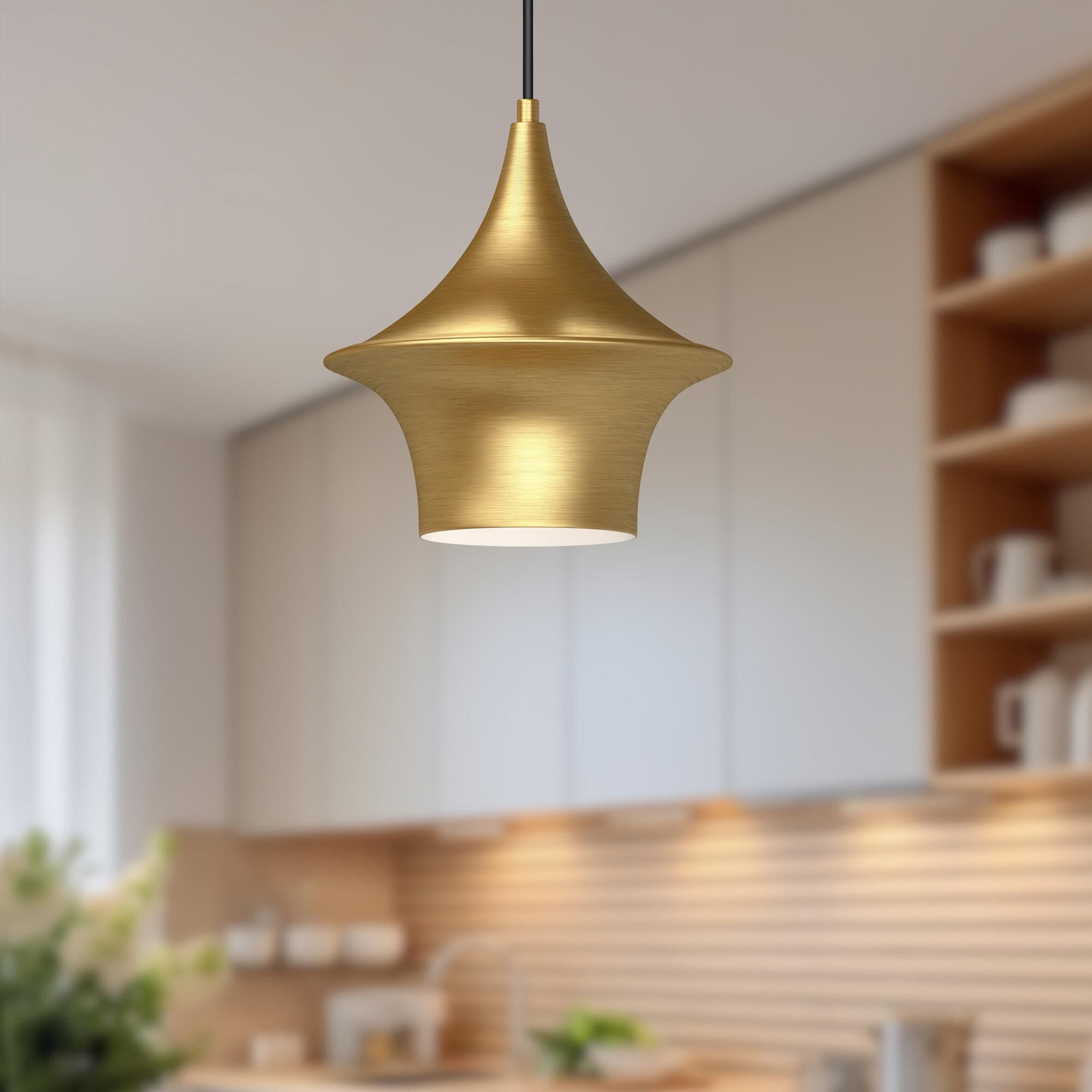 Shown in Brushed Gold finish