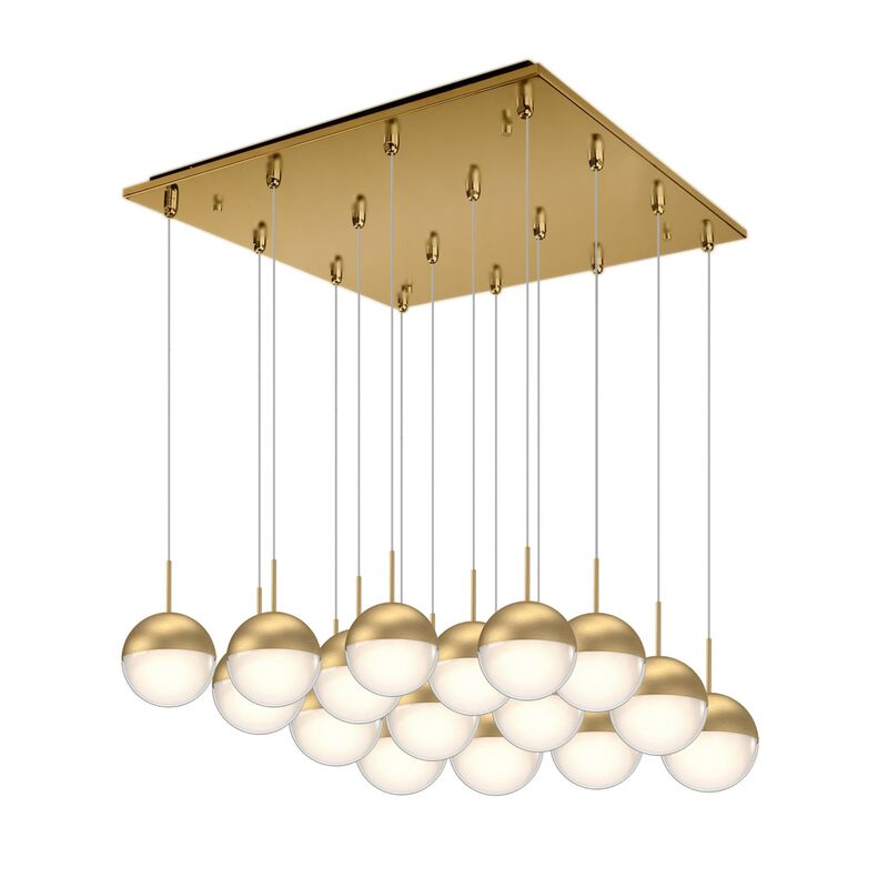 Pluto 19 Inch Multi Light Pendant by Kuzco
